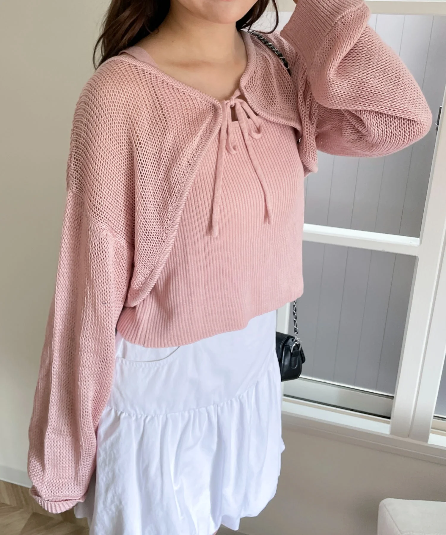 アンサンブルメッシュリボンカーディガン - Image 16