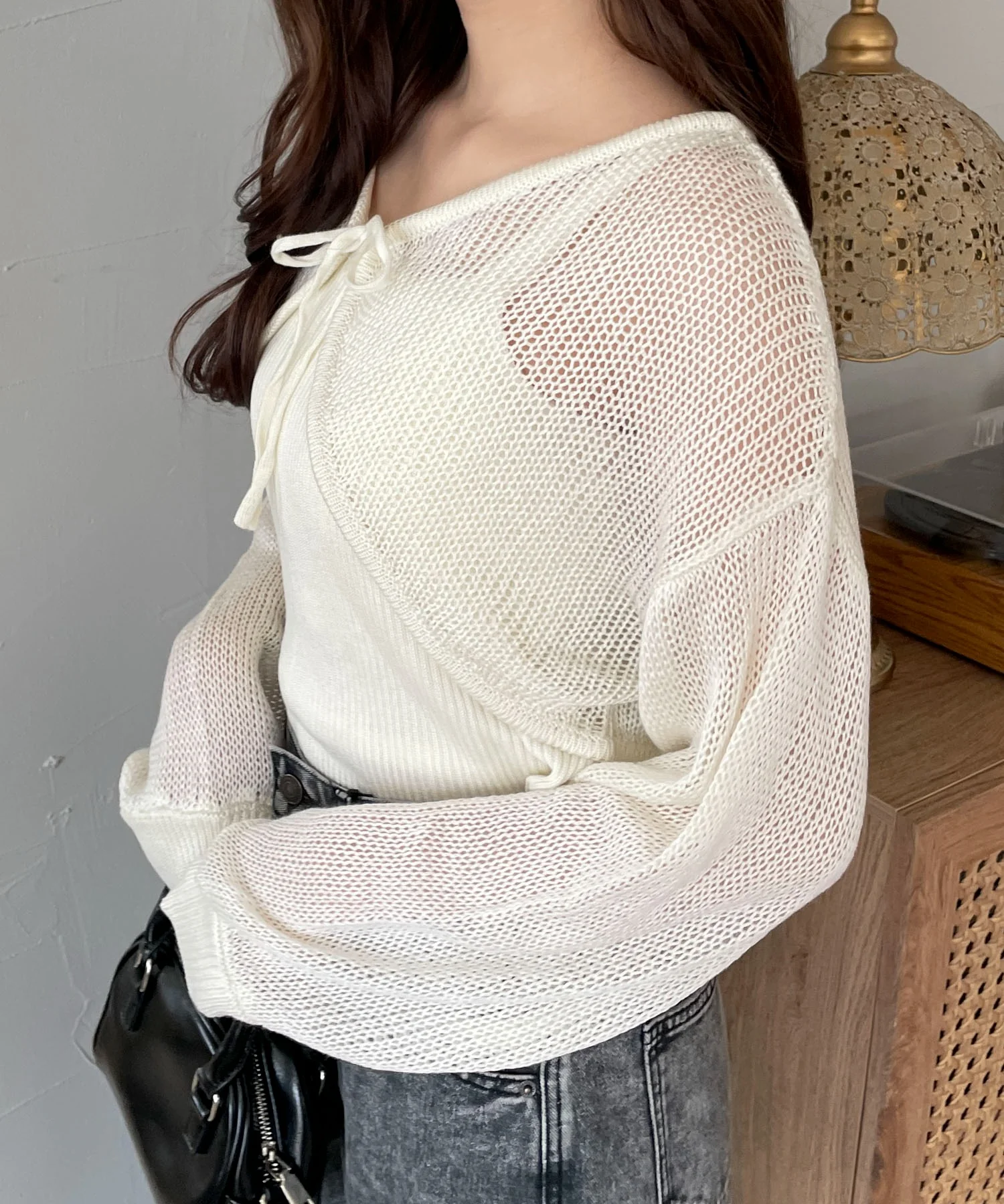 アンサンブルメッシュリボンカーディガン - Image 19