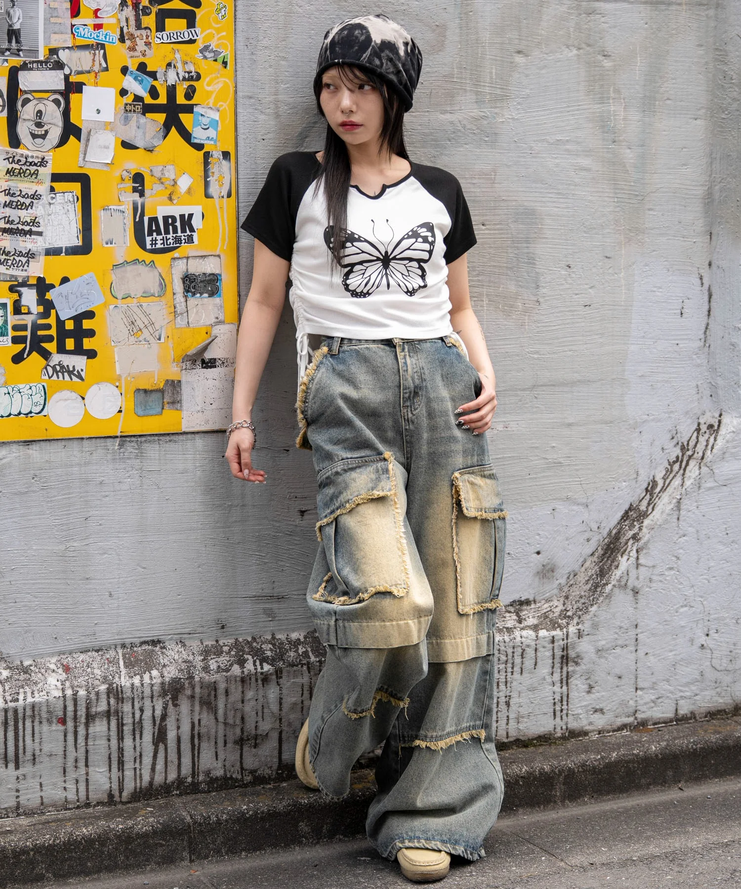 キーネックサイドレースアップちびT - Image 16