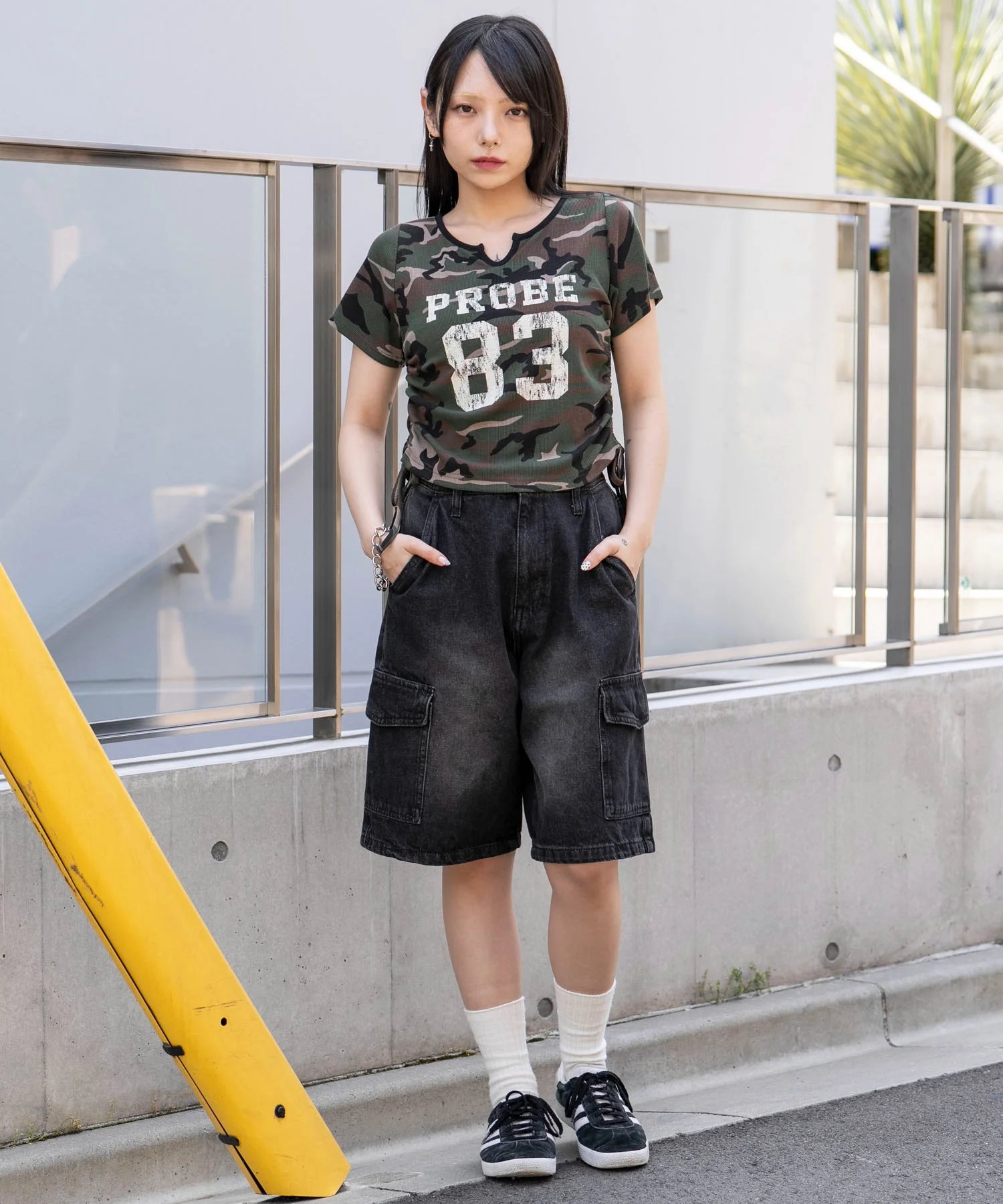 キーネックサイドレースアップちびT - Image 31
