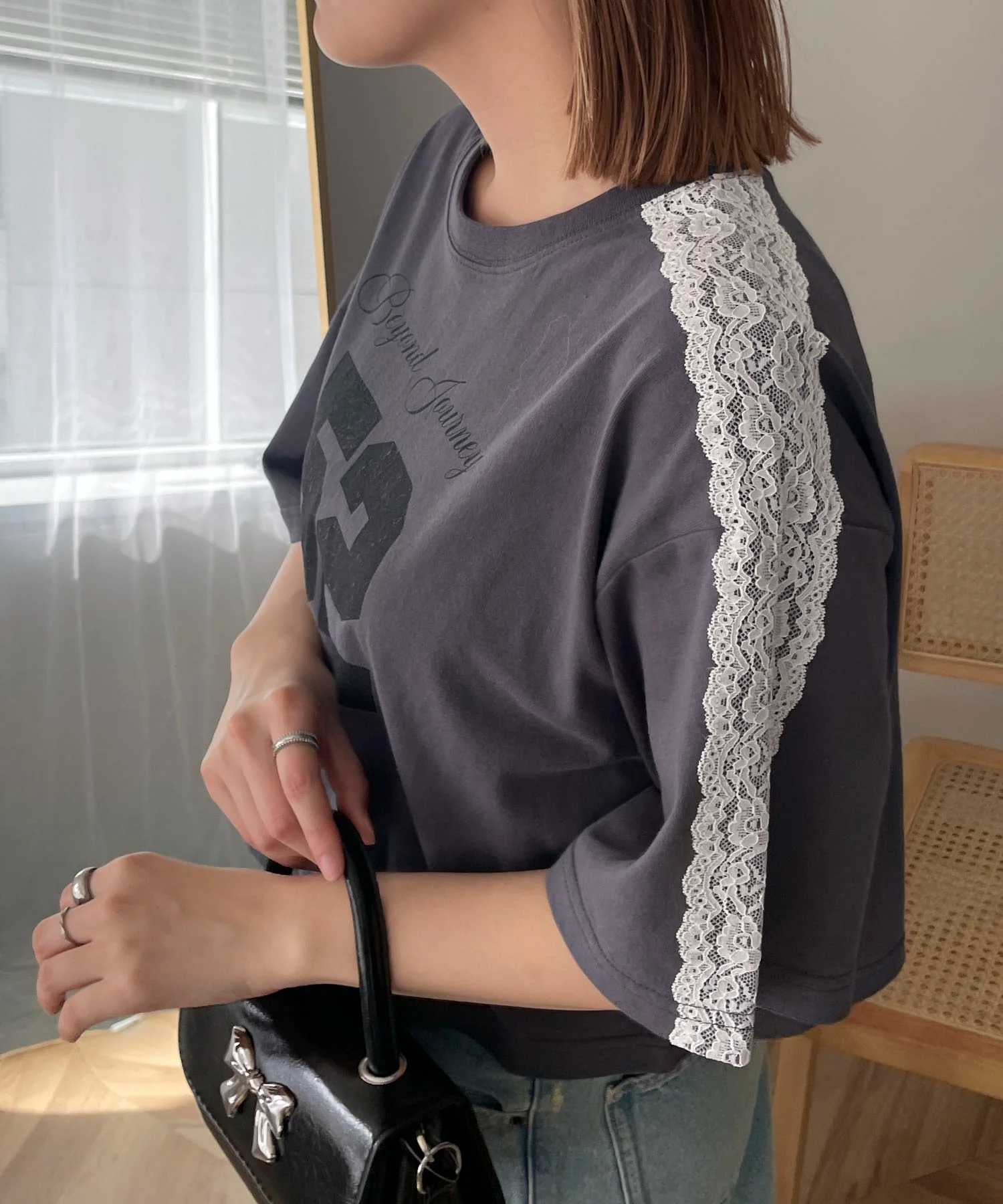 レースショルダーショートT - Image 12