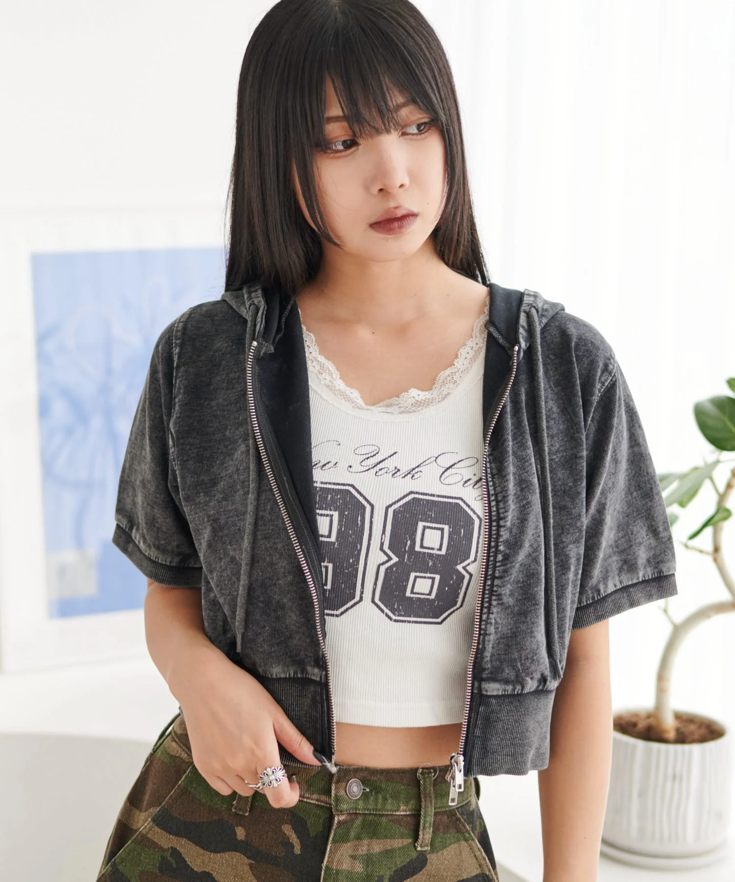 半袖ショートパーカー - Image 16