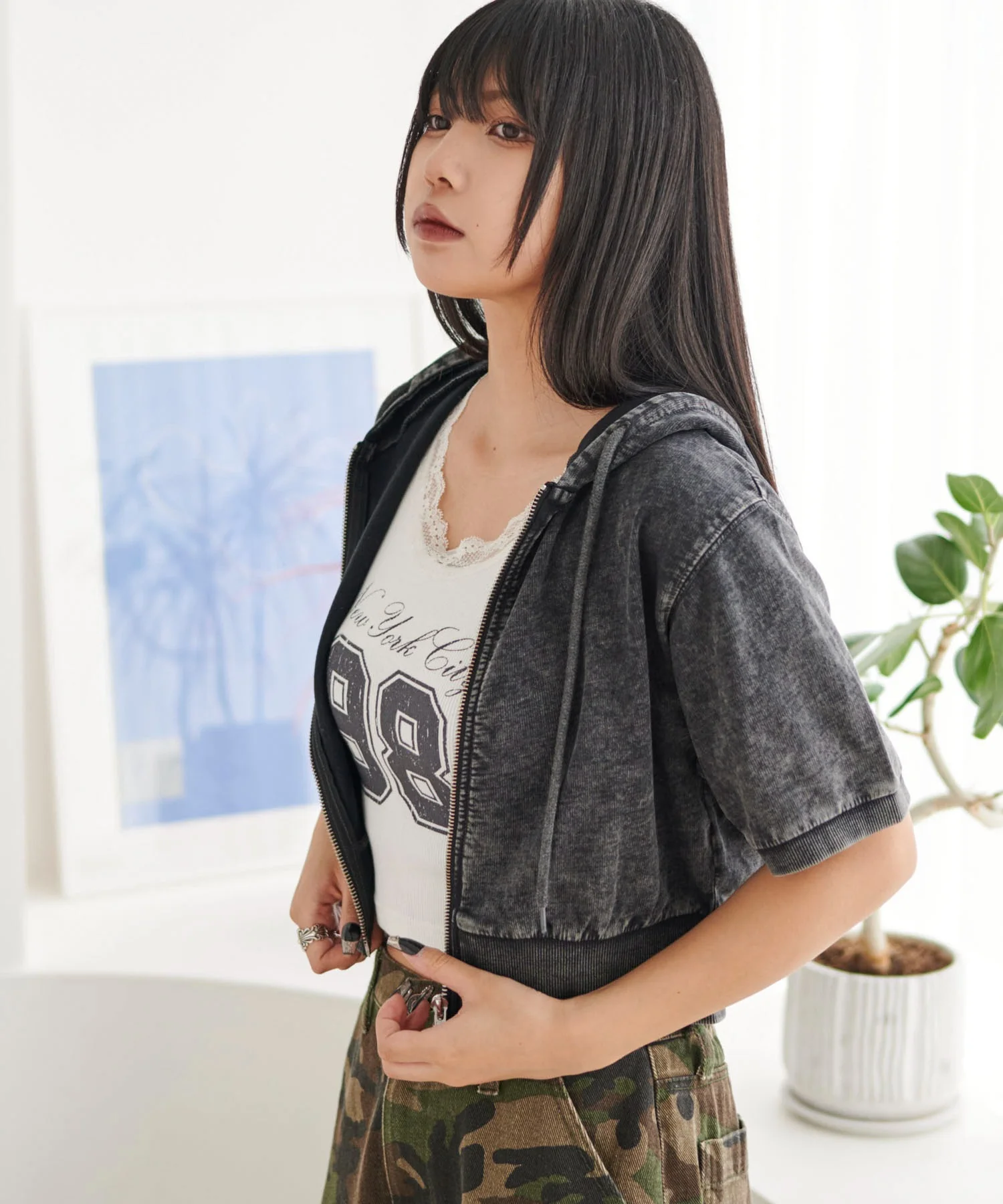 半袖ショートパーカー - Image 17