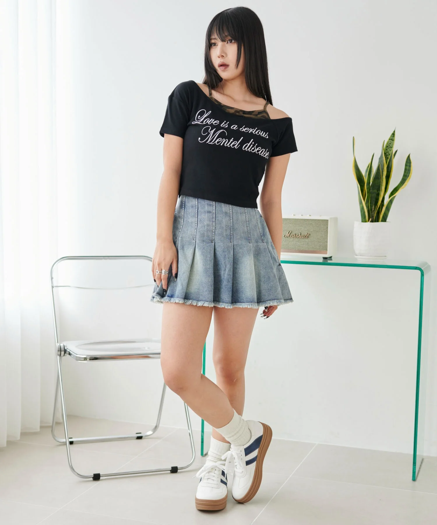 ドッキングオフショルデザインちびT - Image 4