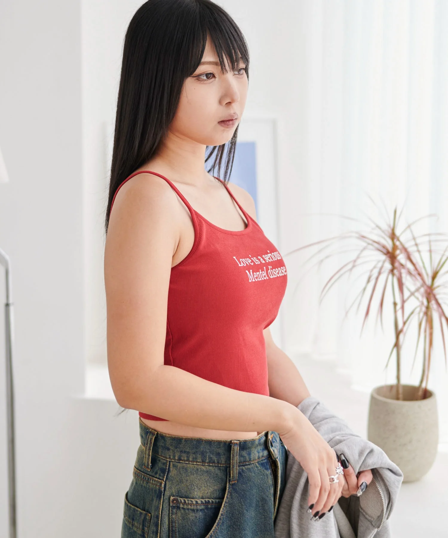 グラフィックプリントカップインキャミ - Image 12