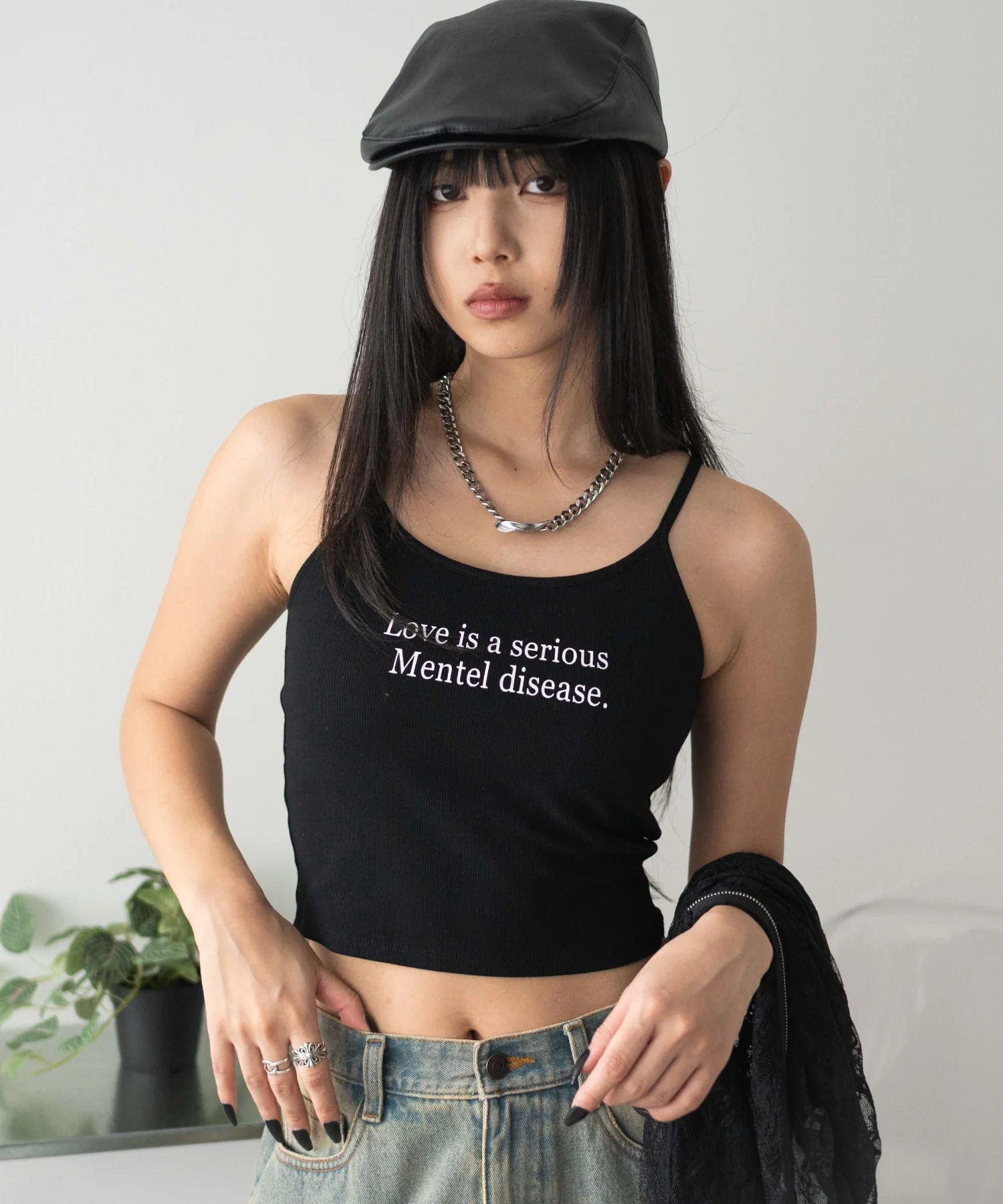 グラフィックプリントカップインキャミ - Image 21