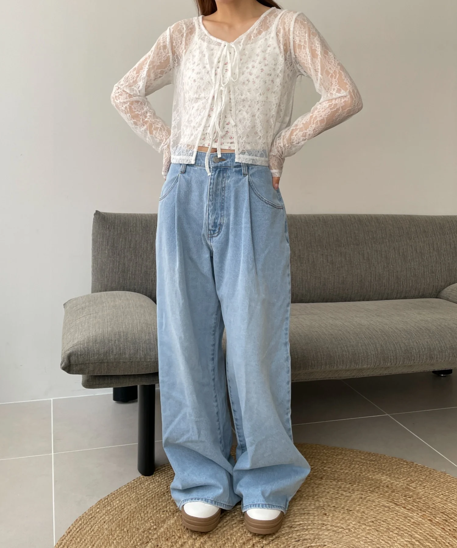 花柄レースカップインキャミ - Image 15