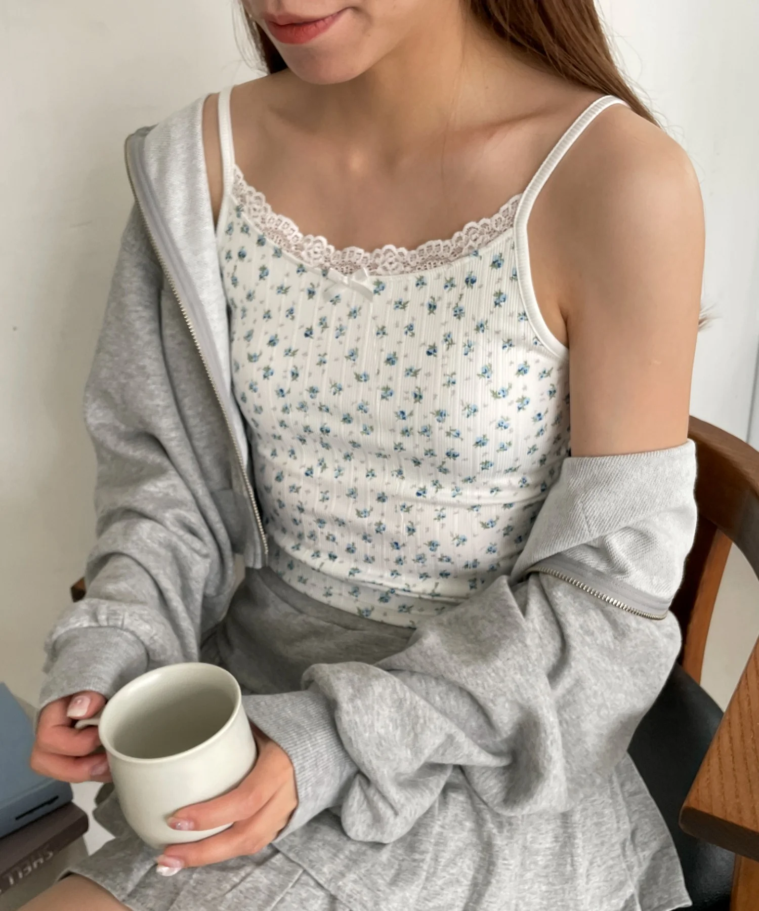 花柄レースカップインキャミ - Image 6