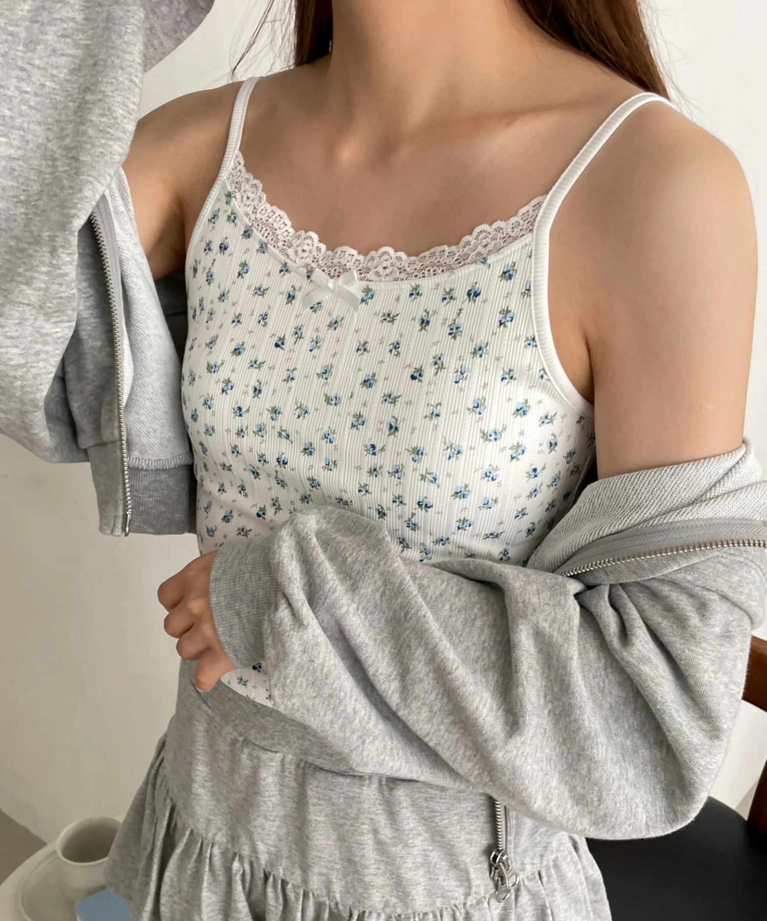 花柄レースカップインキャミ - Image 7
