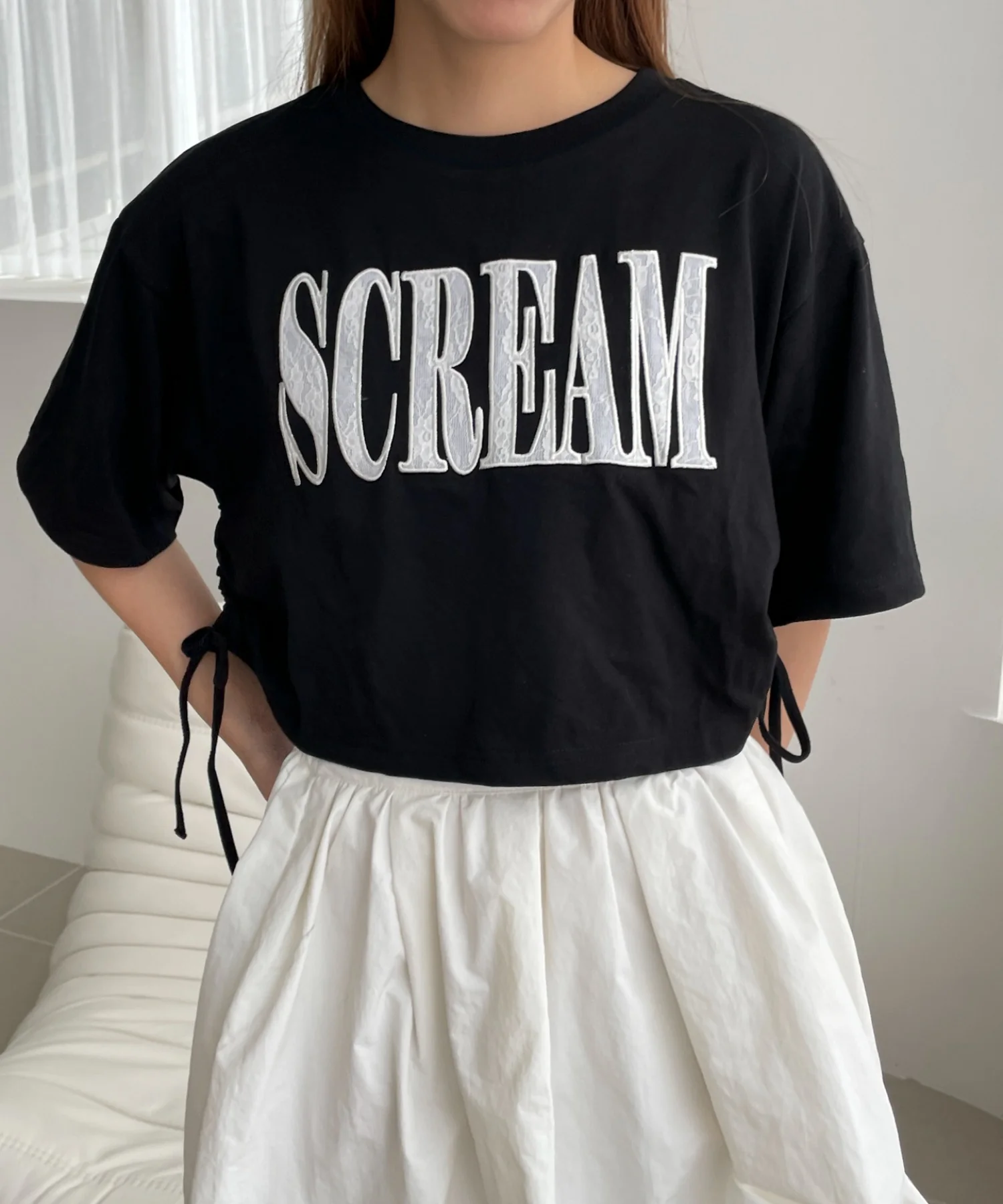 ロゴレースドロストショートT - Image 10