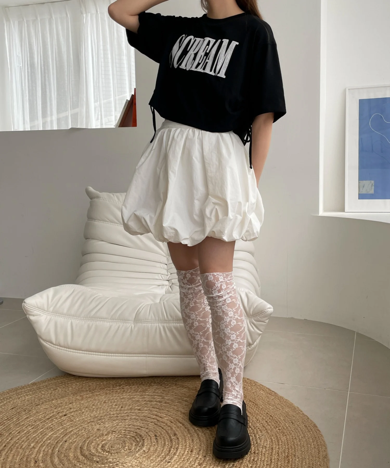 ロゴレースドロストショートT - Image 13