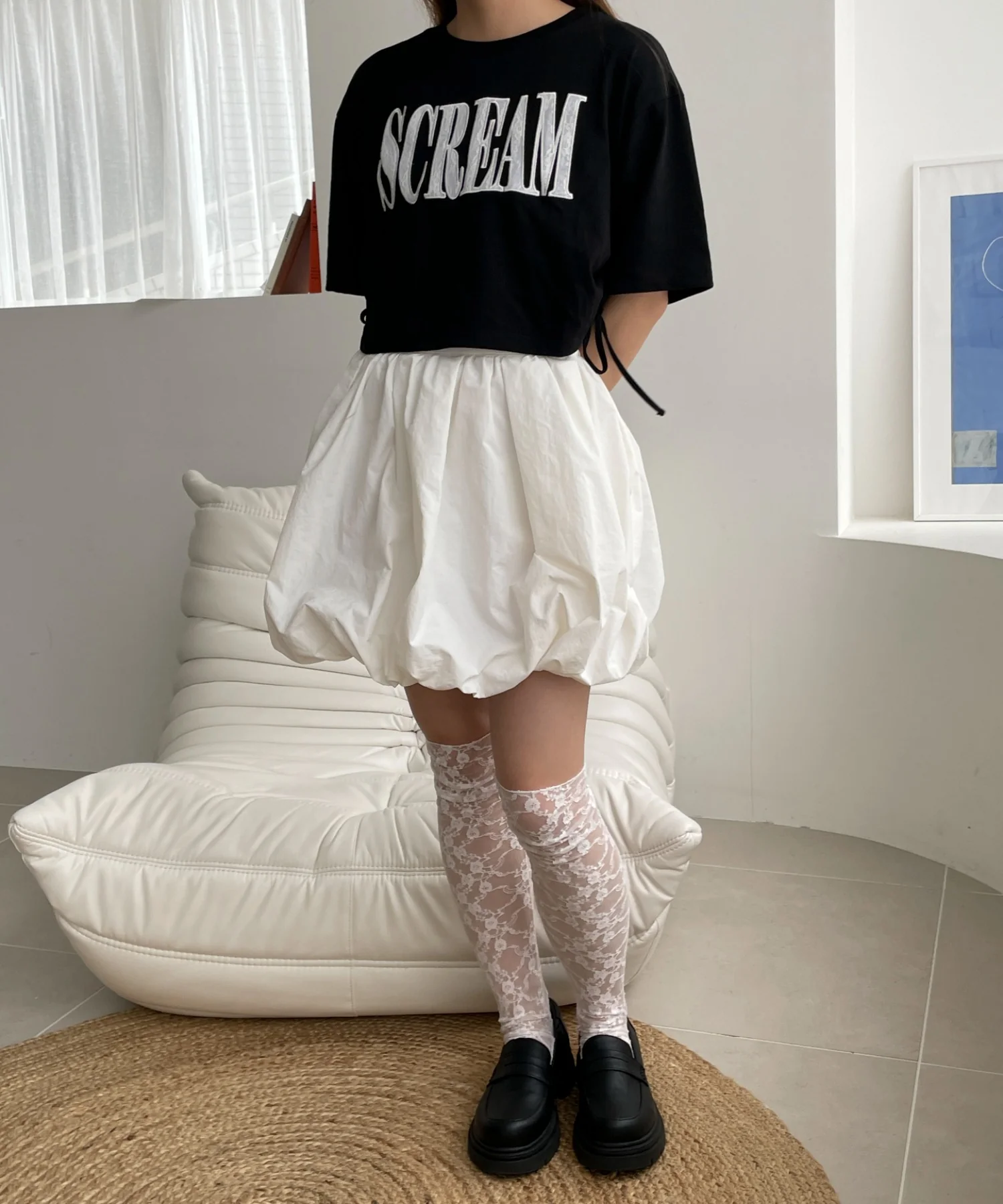 ロゴレースドロストショートT - Image 4