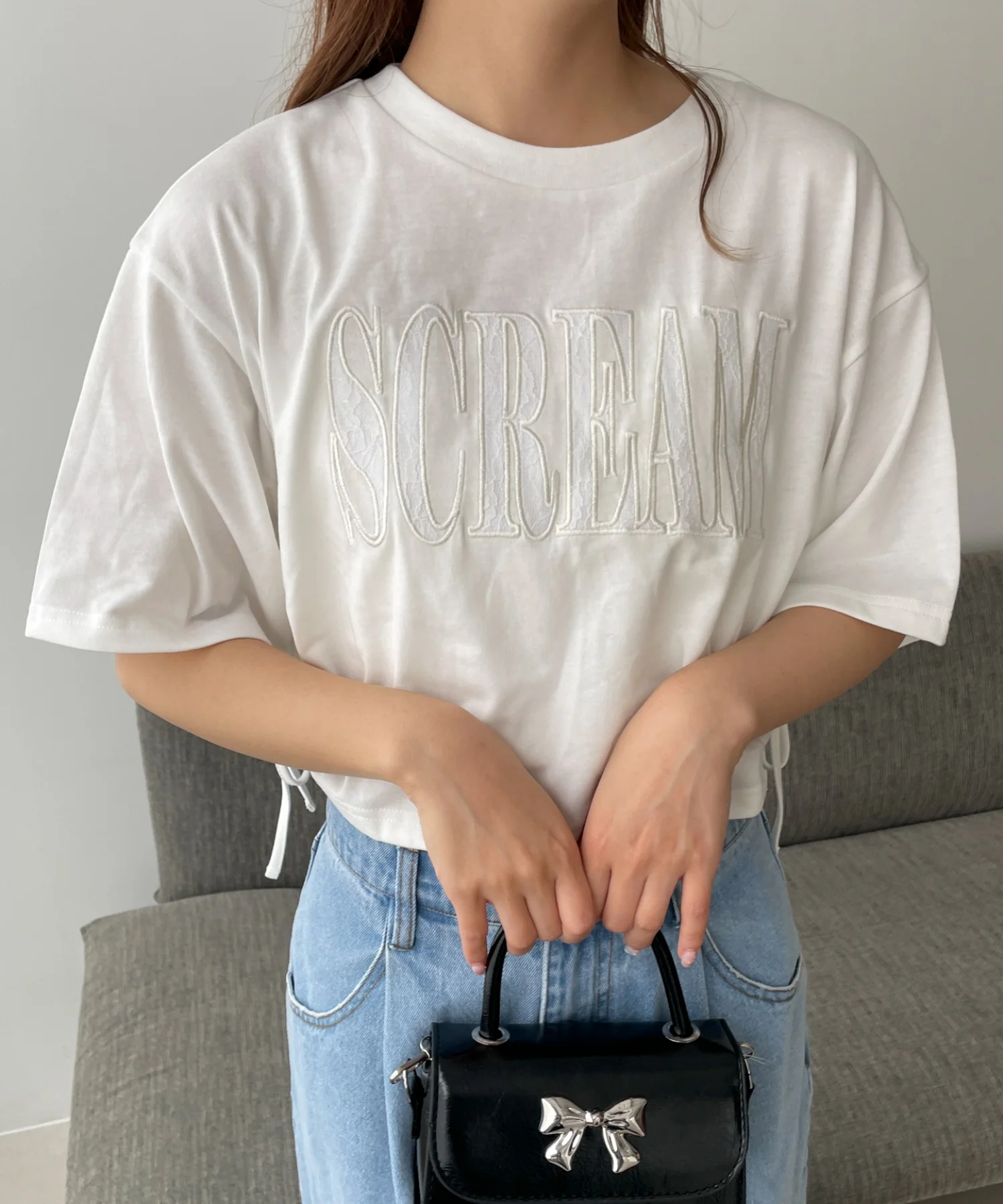 ロゴレースドロストショートT - Image 6
