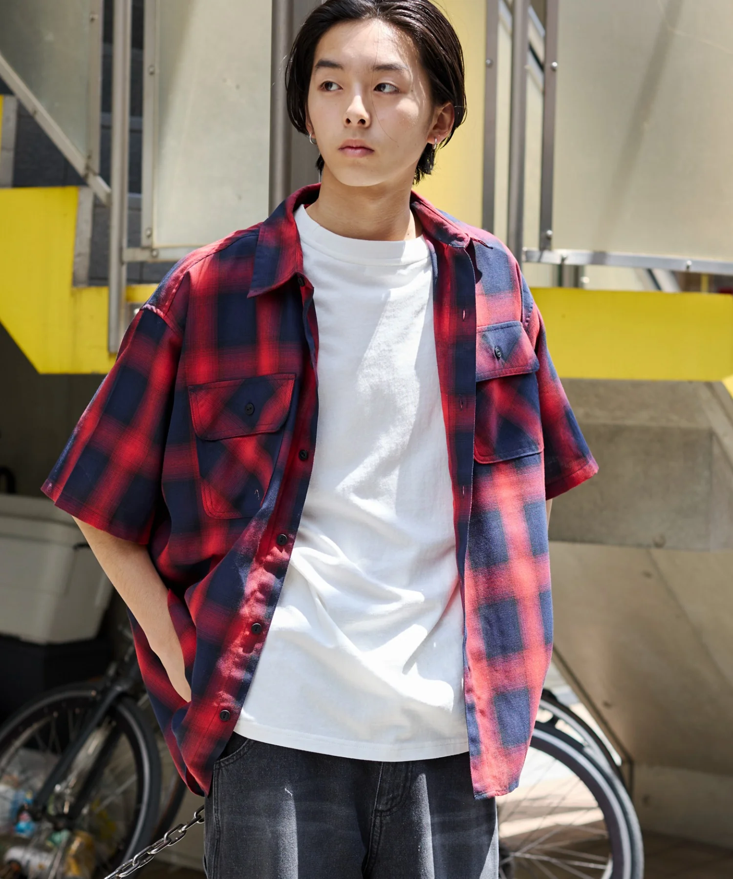 オンブレチェックシャツ（SS） - Image 11