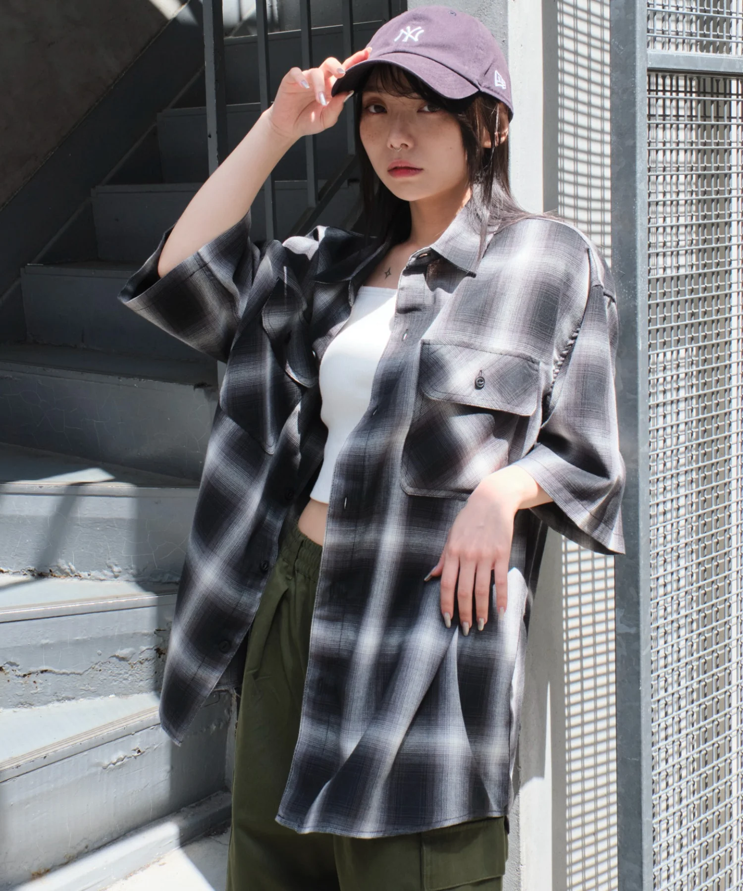オンブレチェックシャツ（SS） - Image 34