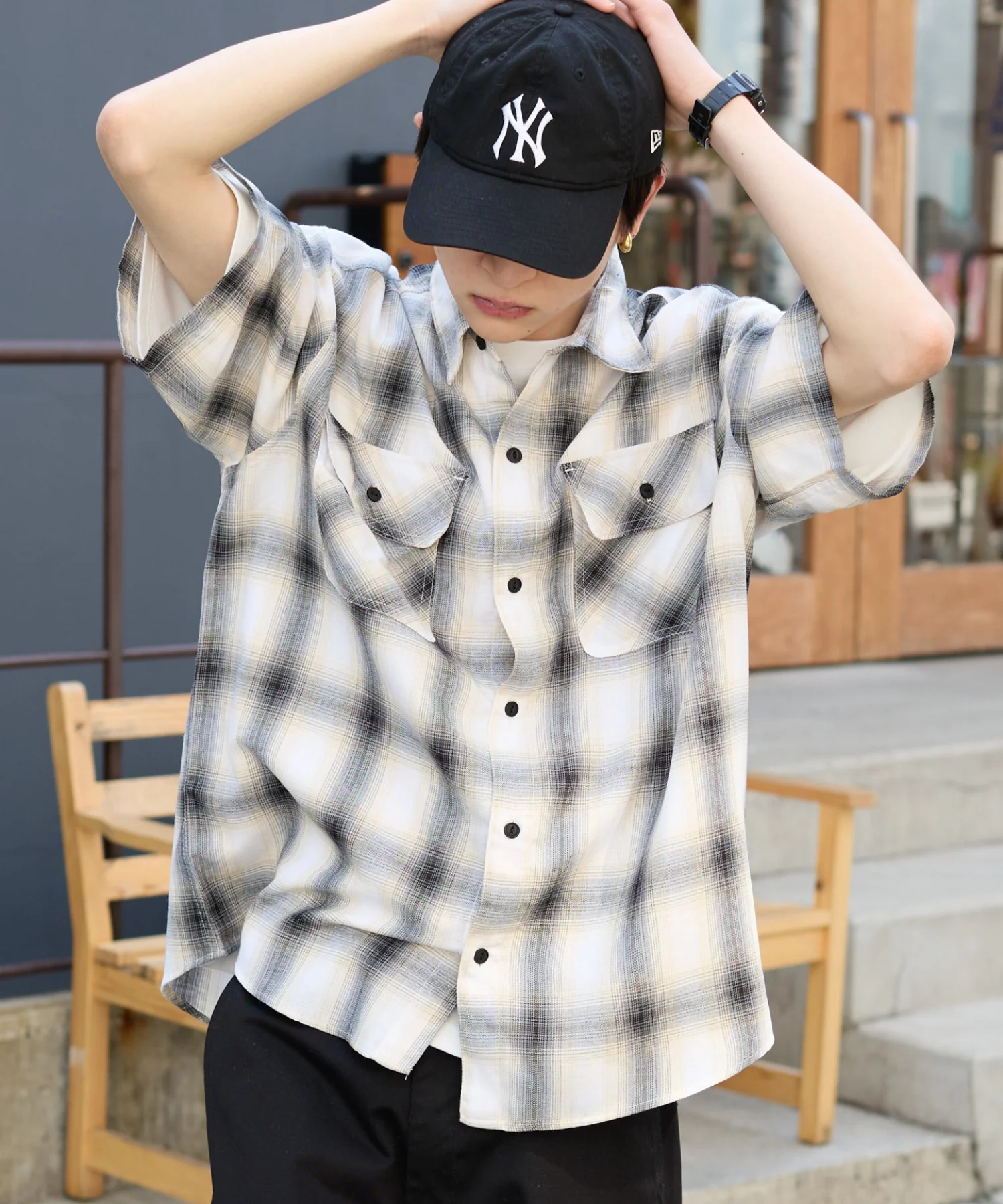 オンブレチェックシャツ（SS） - Image 36