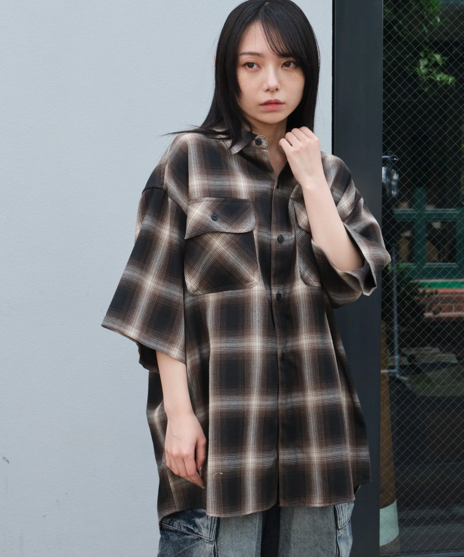 オンブレチェックシャツ（SS） - Image 44