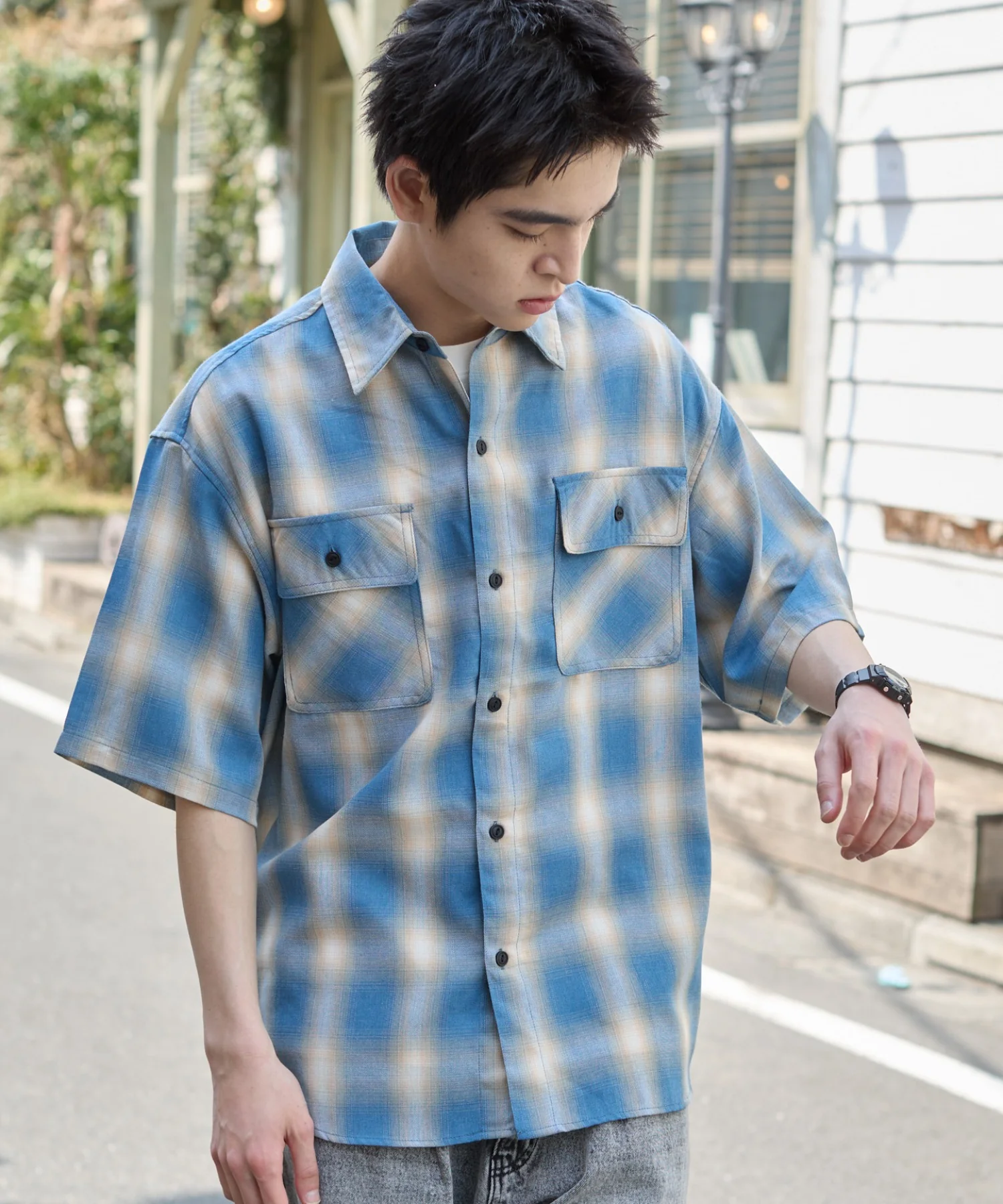 オンブレチェックシャツ（SS） - Image 48