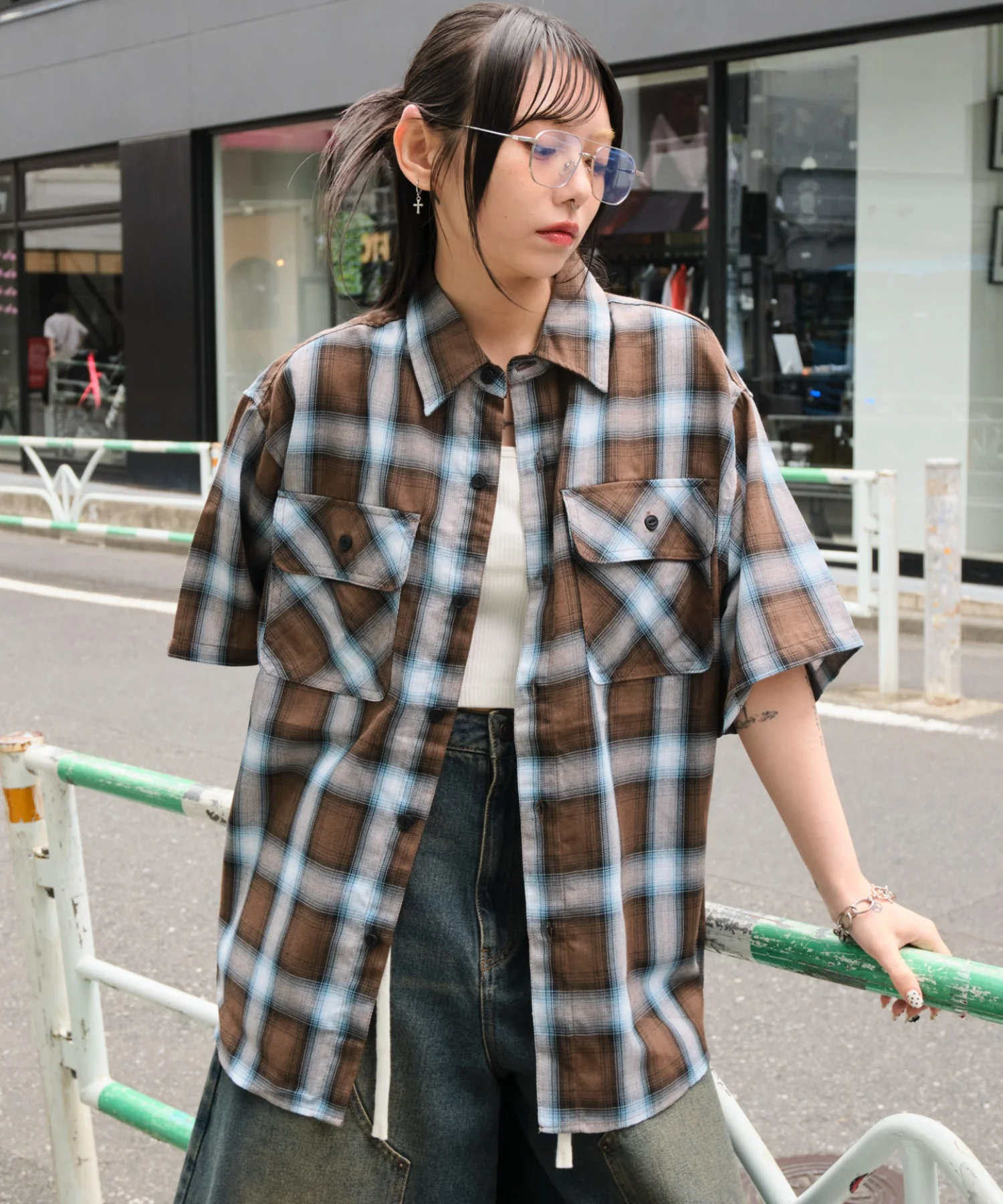 オンブレチェックシャツ（SS） - Image 54