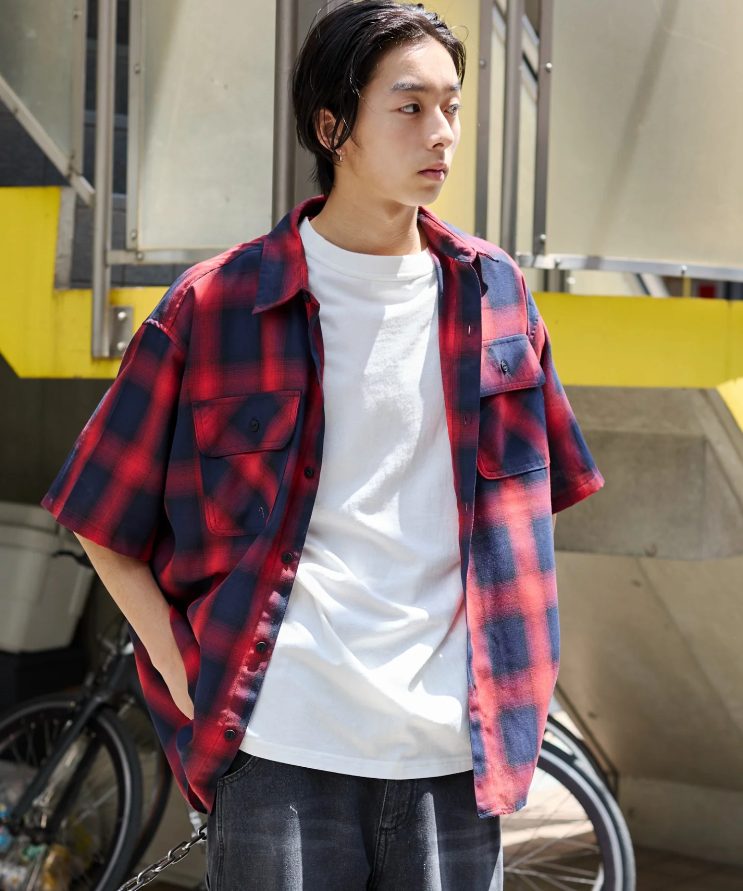 オンブレチェックシャツ（SS） - Image 56