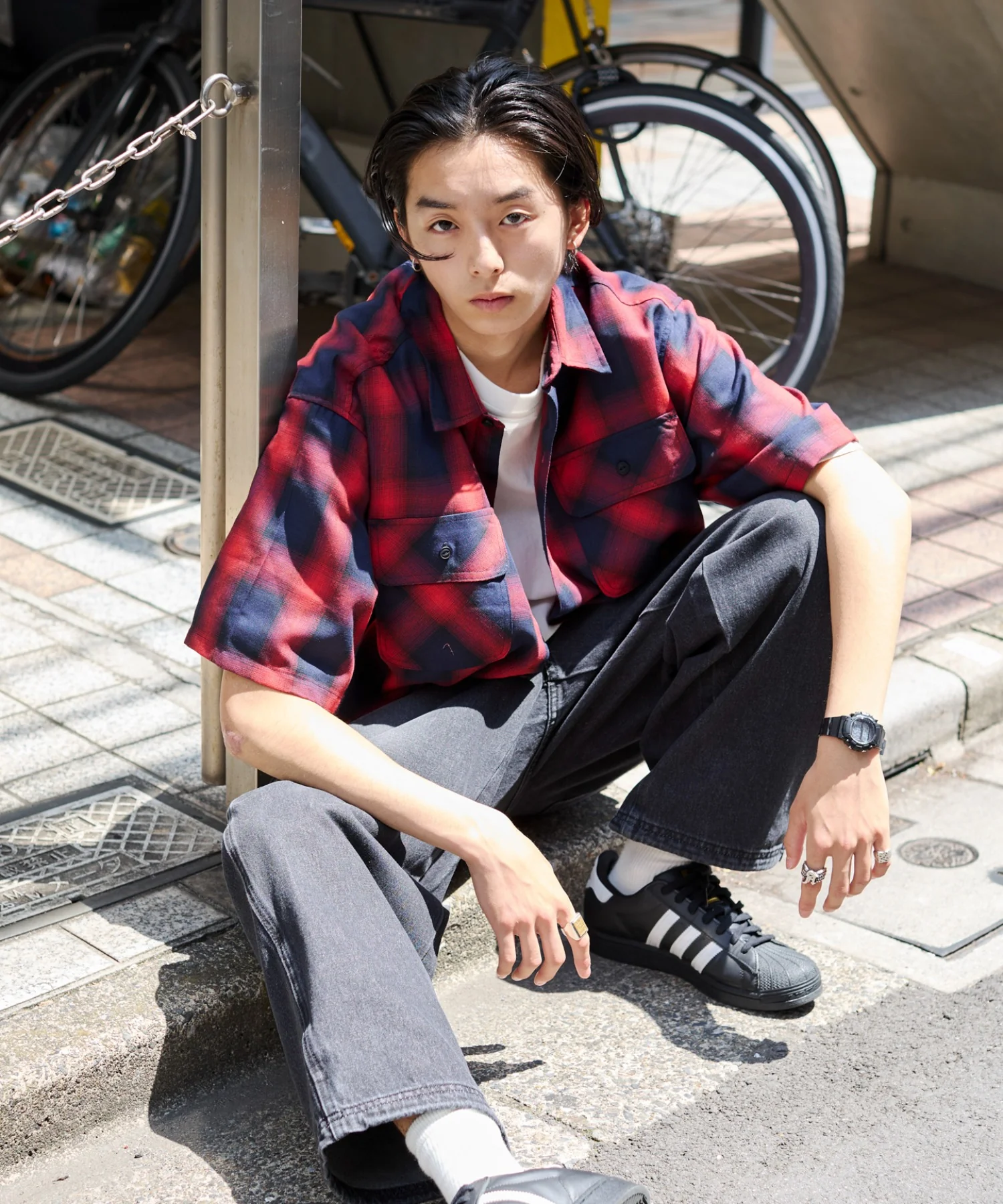 オンブレチェックシャツ（SS） - Image 58