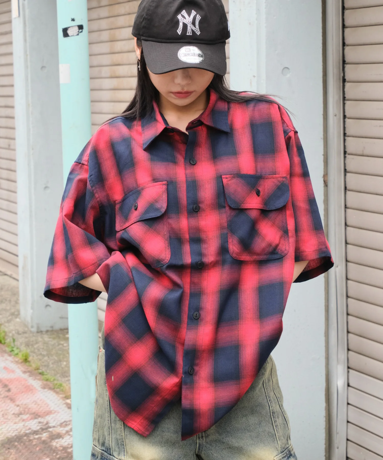 オンブレチェックシャツ（SS） - Image 6