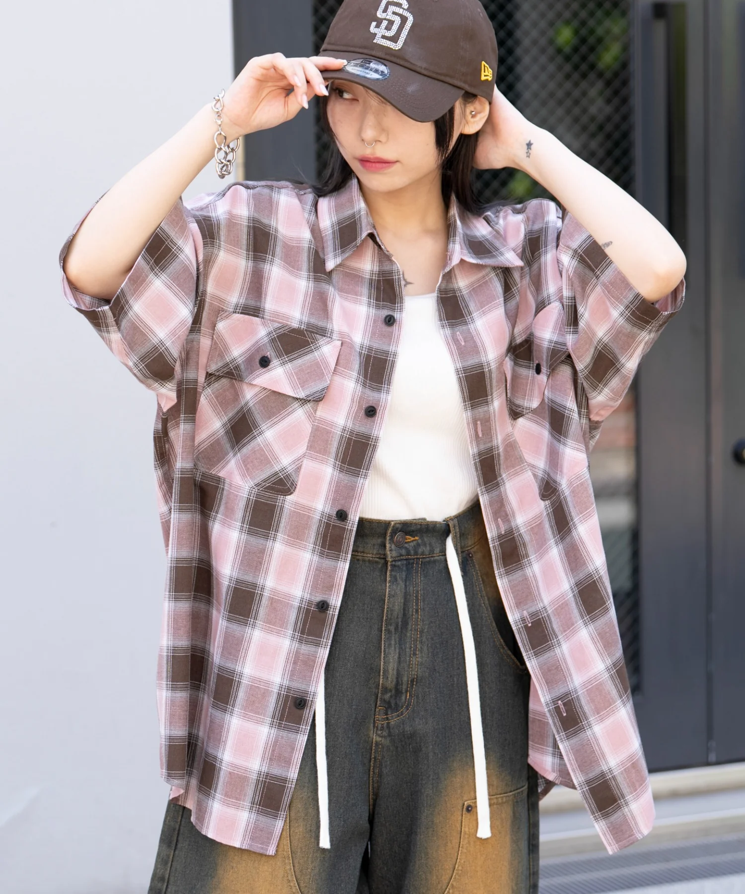 オンブレチェックシャツ（SS） - Image 7