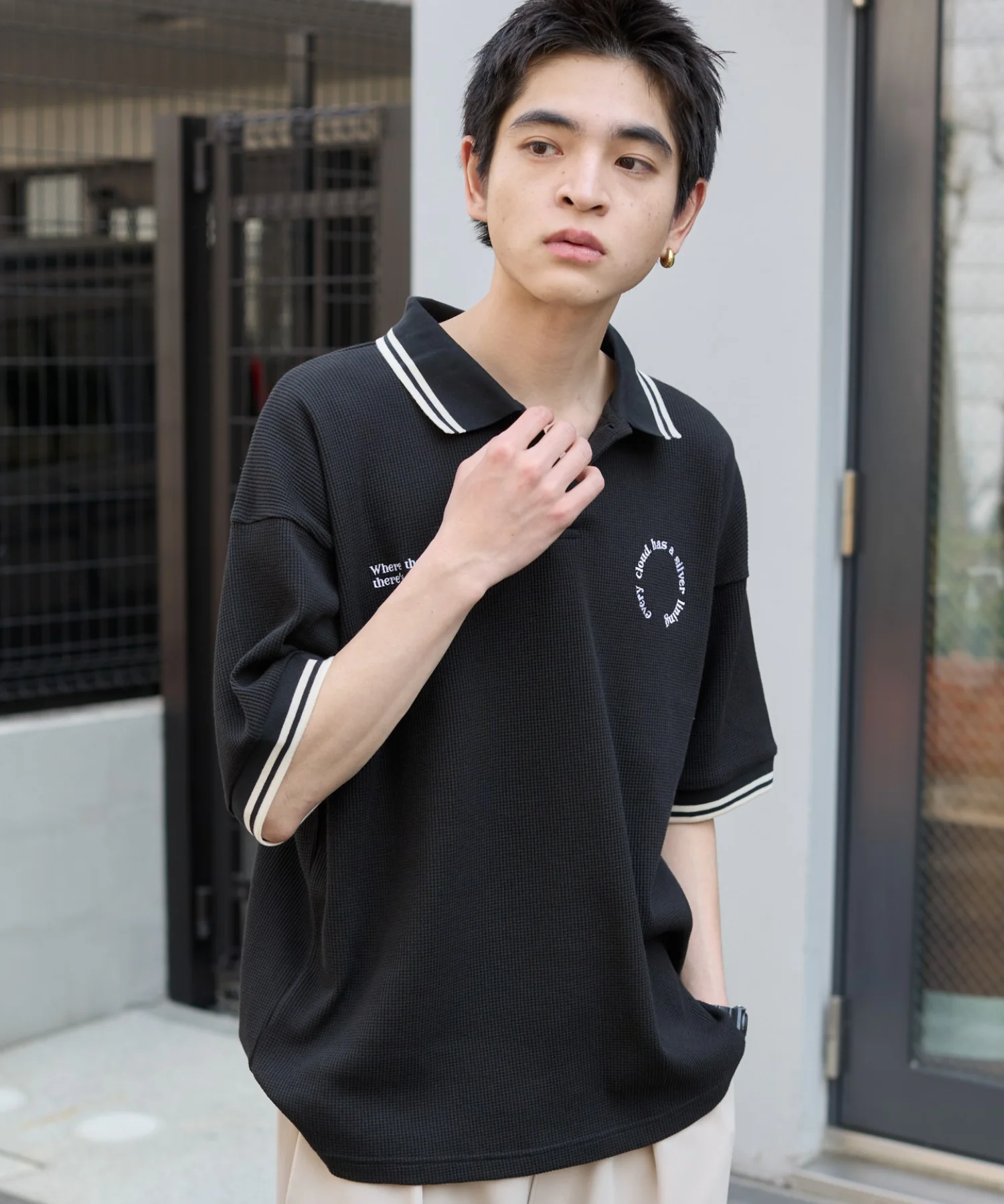 ワッフルラインポロ - Image 30