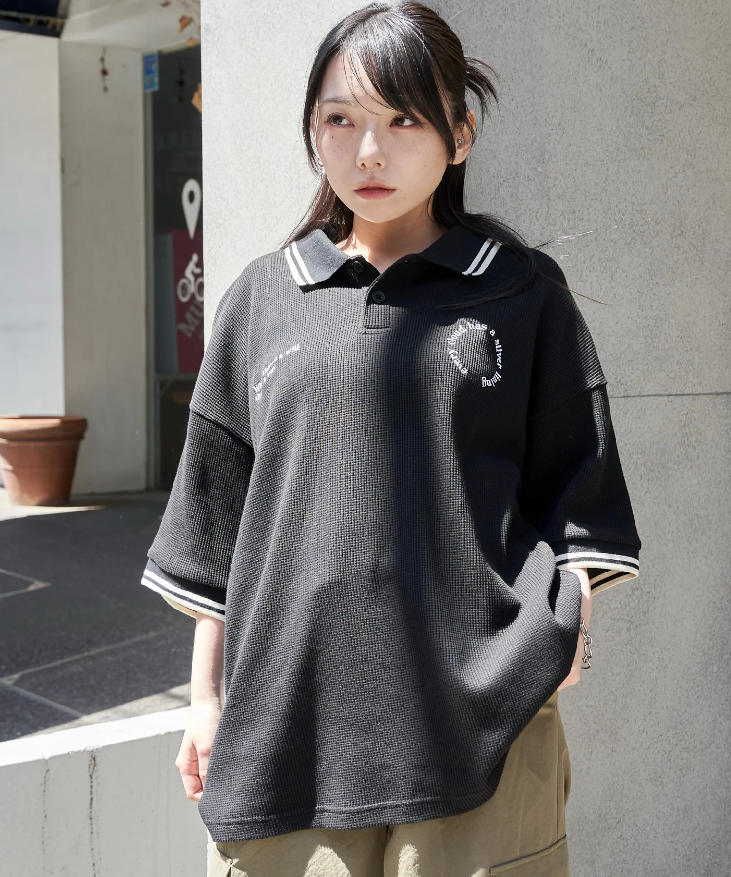 ワッフルラインポロ - Image 34