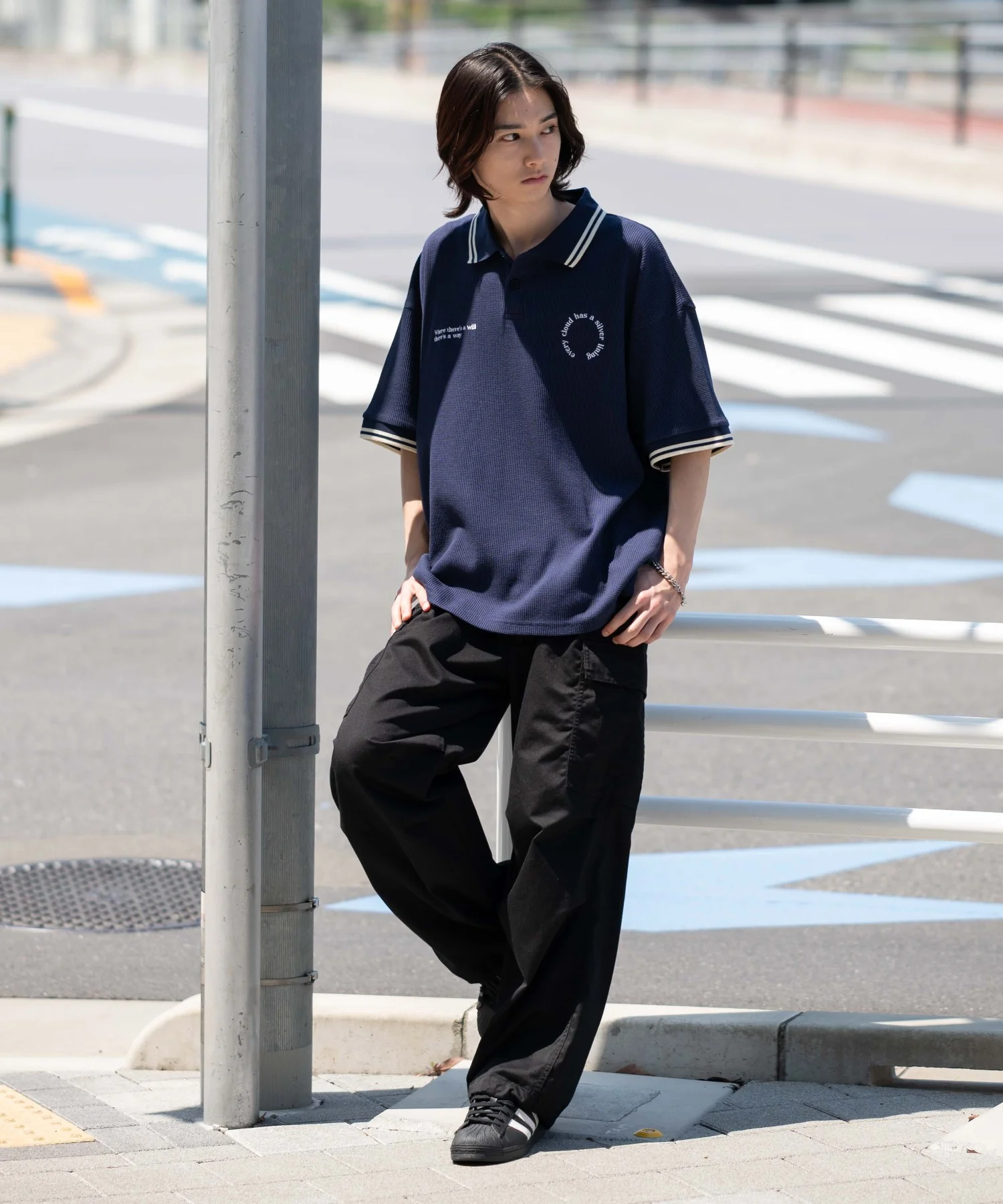 ワッフルラインポロ - Image 4
