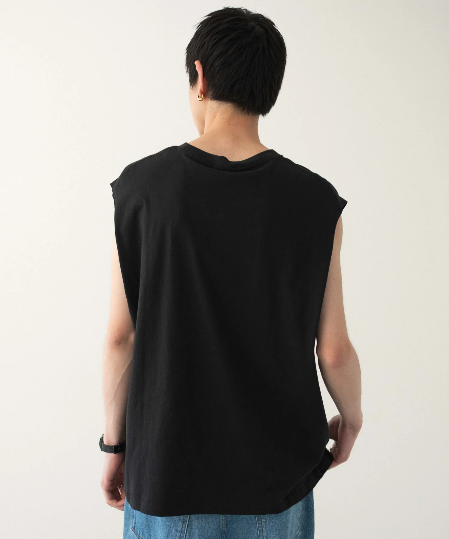 スリーブレスコットンT - Image 25