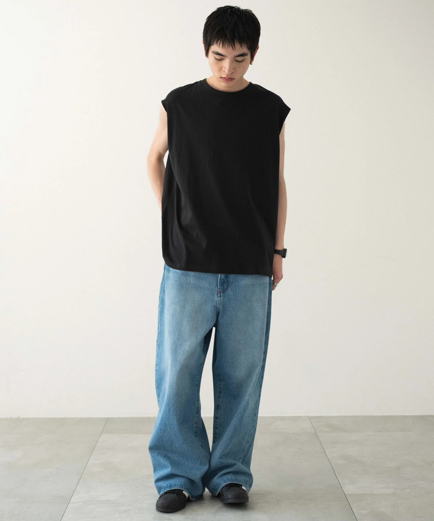 スリーブレスコットンT - Image 26