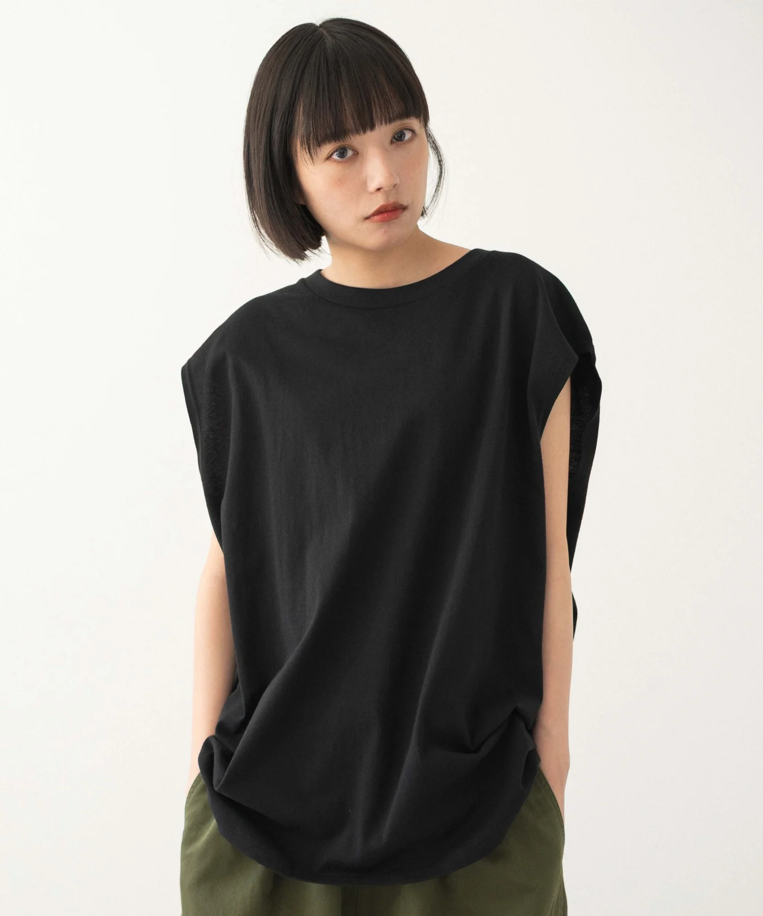 スリーブレスコットンT - Image 28