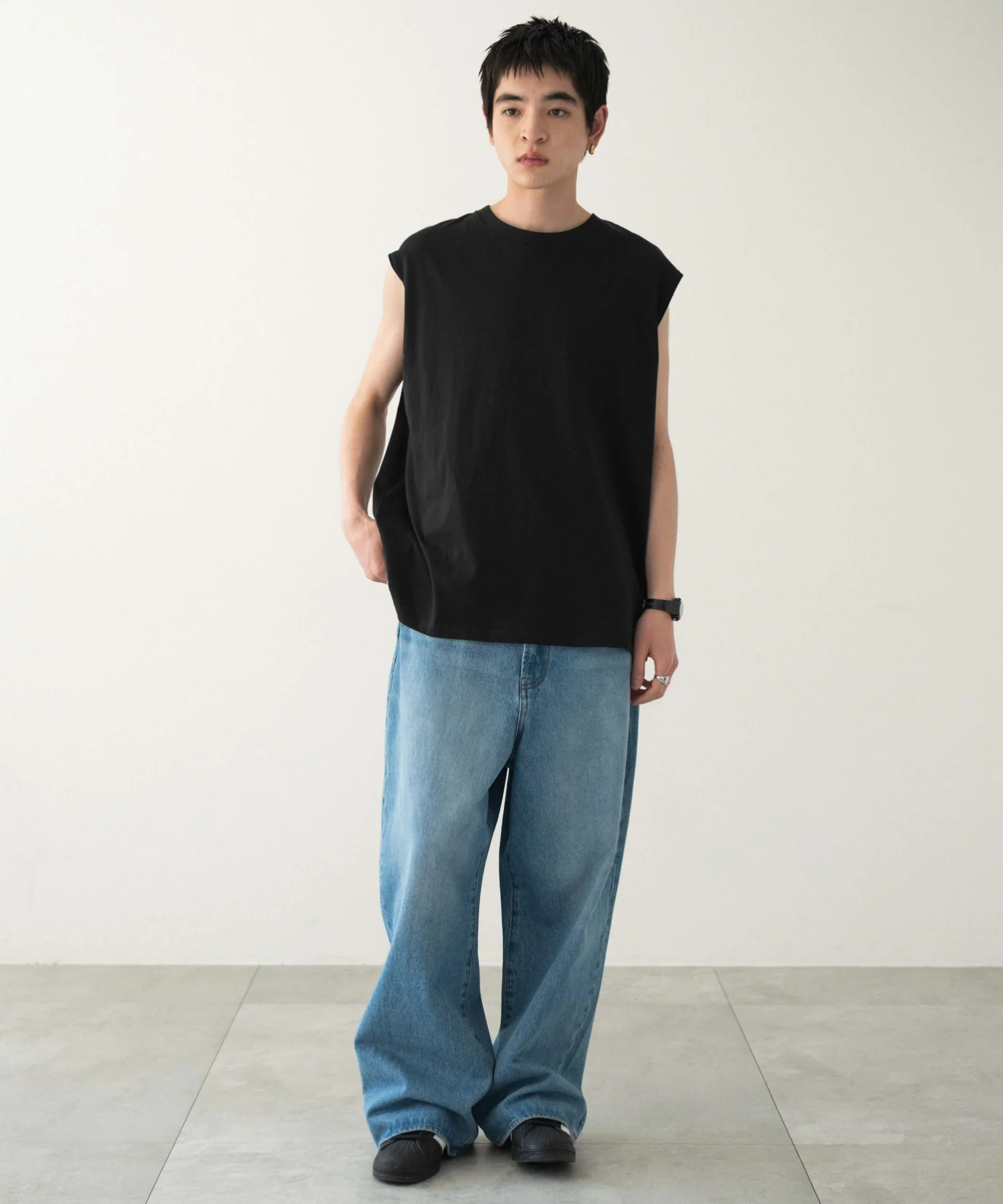 スリーブレスコットンT - Image 7