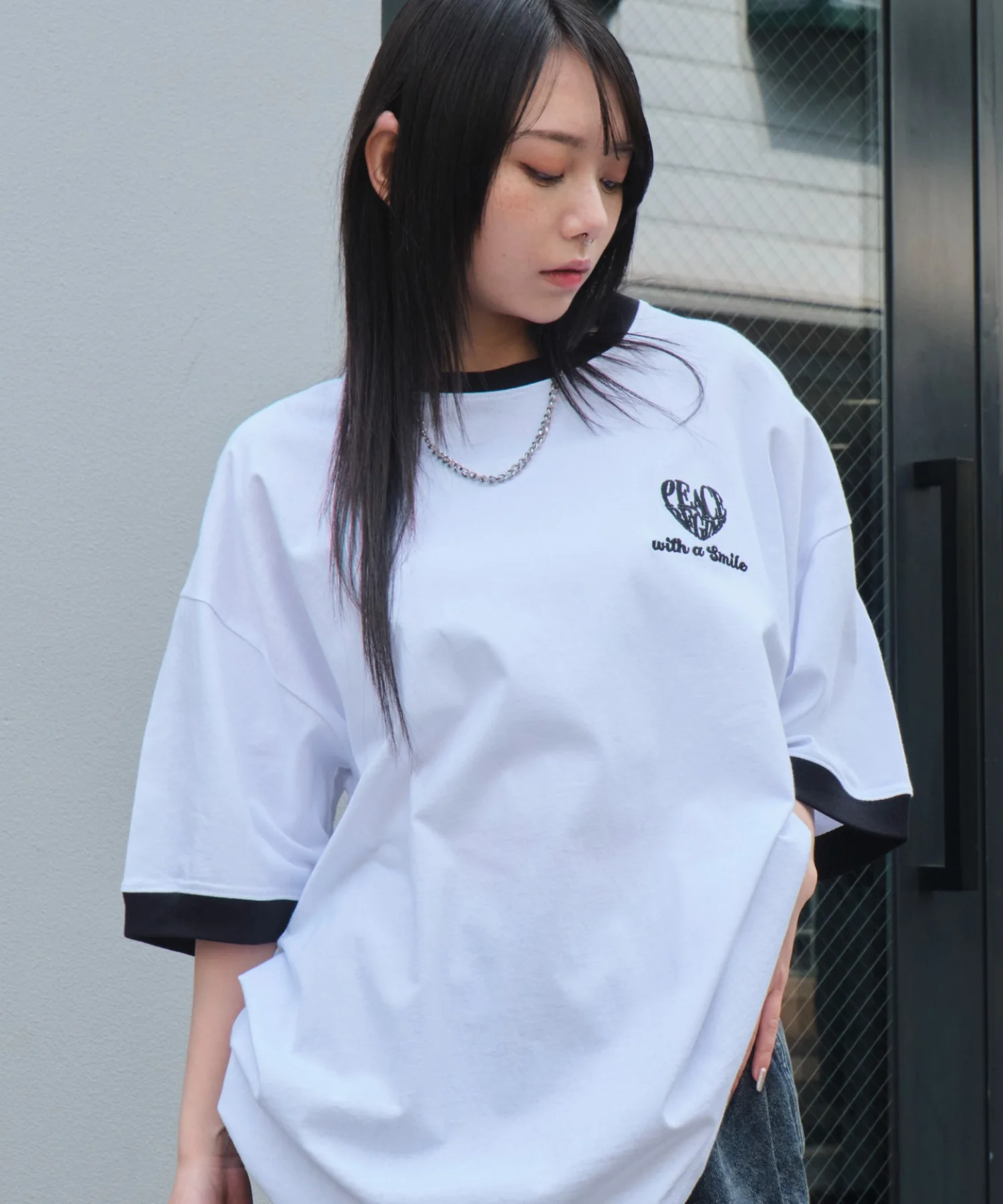 アクセ付きリンガーグラフィックT（SS） - Image 29