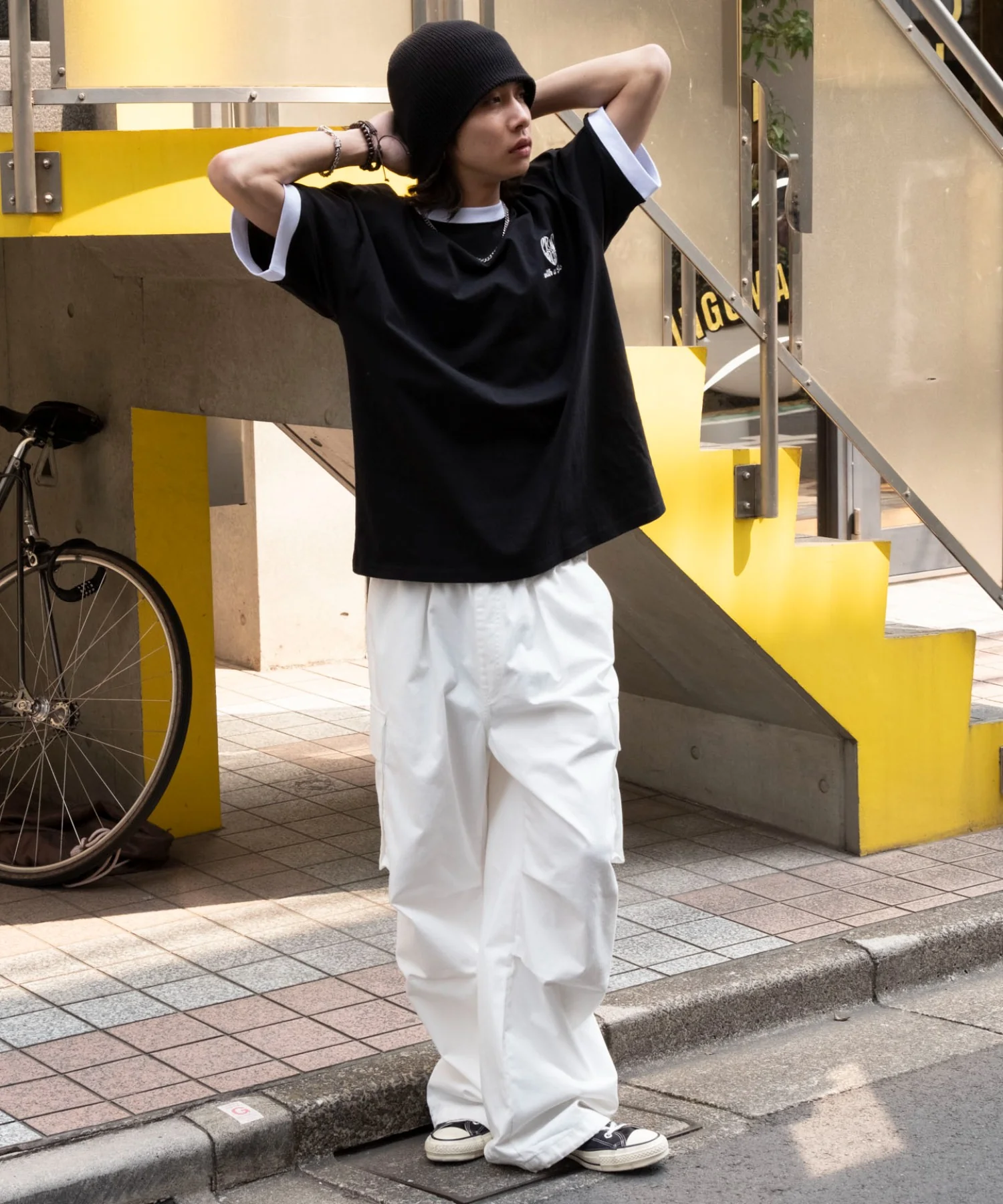 アクセ付きリンガーグラフィックT（SS） - Image 5