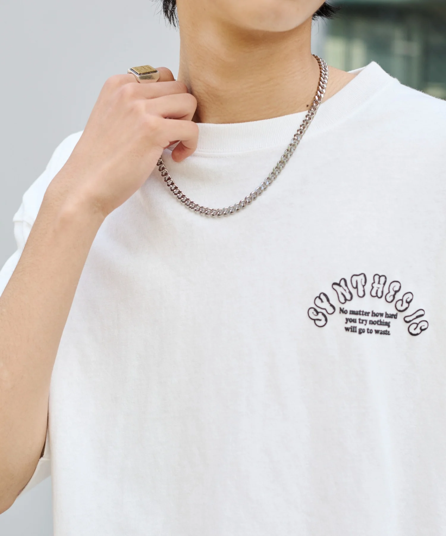 アクセ付きストレートロゴT（SS） - Image 9