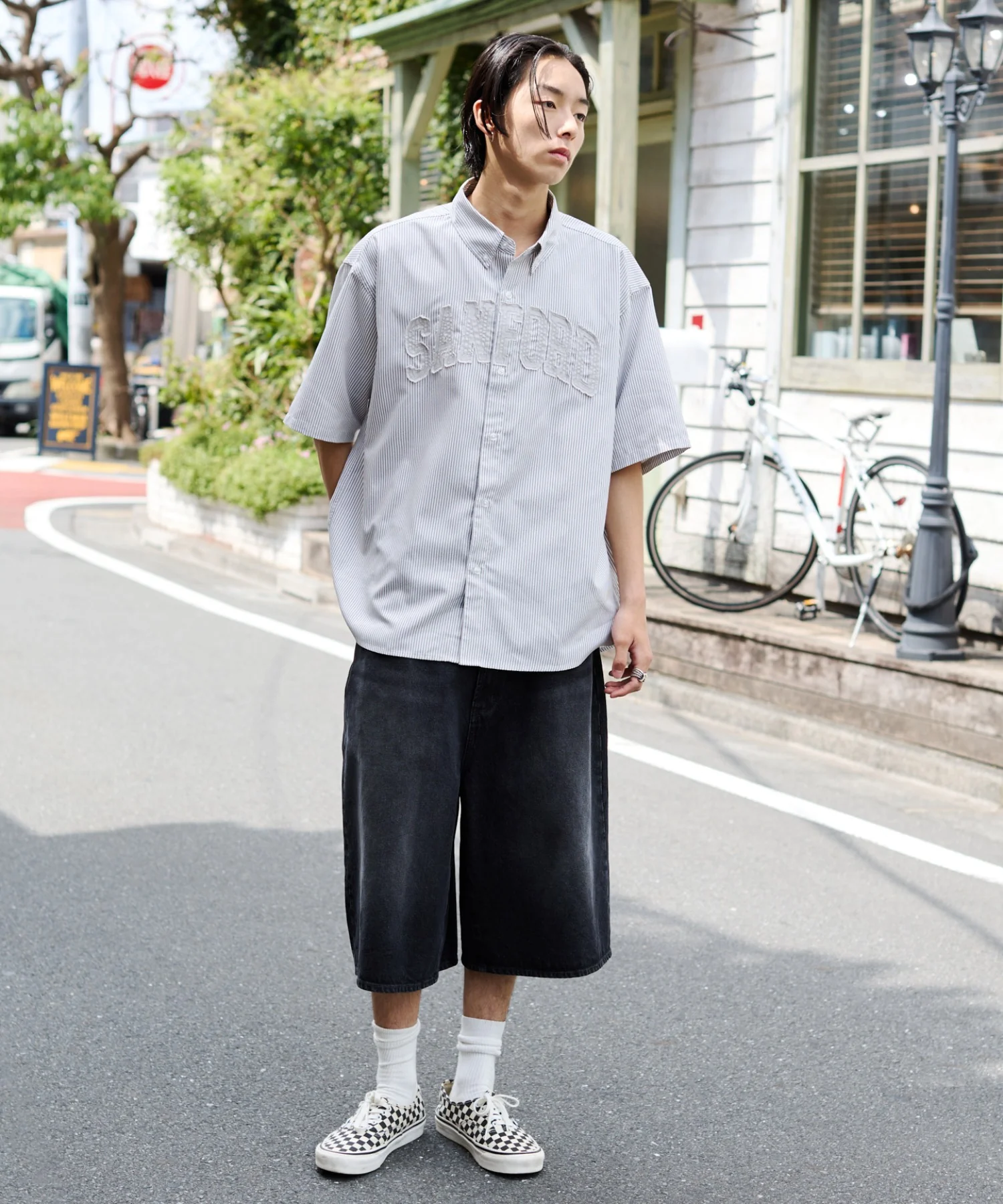 オックスフォードダメージアップリケシャツ（SS） - Image 5