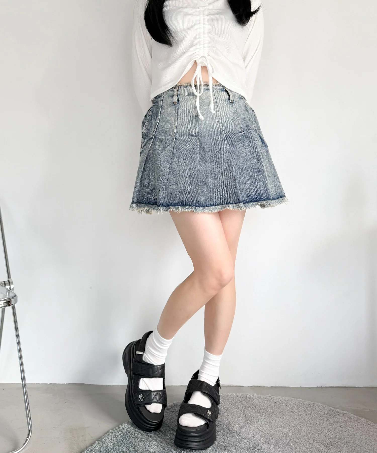 厚底キルティングサンダル - Image 4