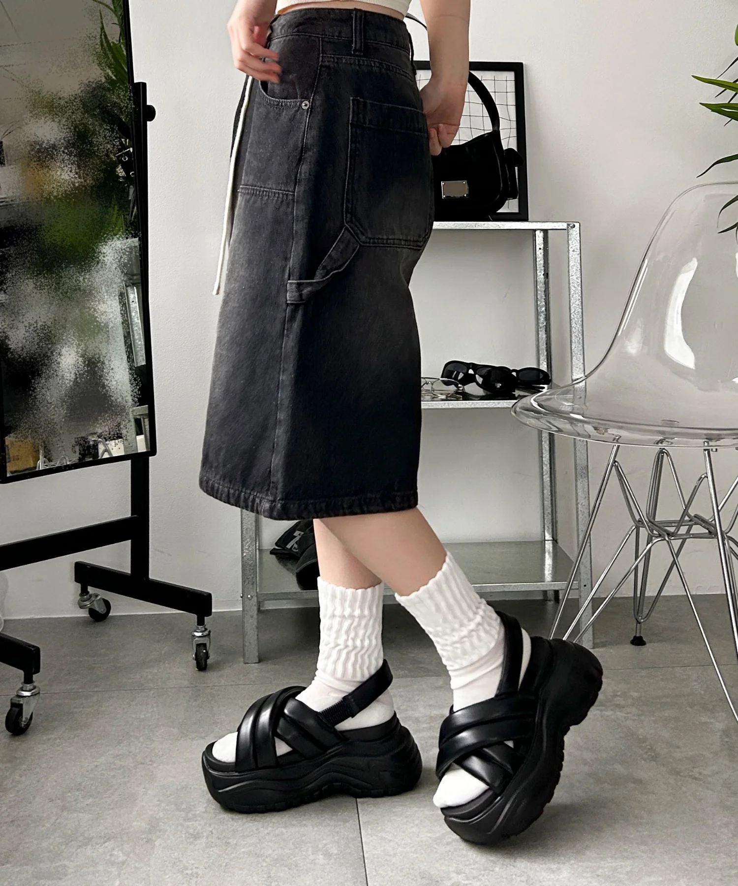 パテッドクロス厚底サンダル - Image 15