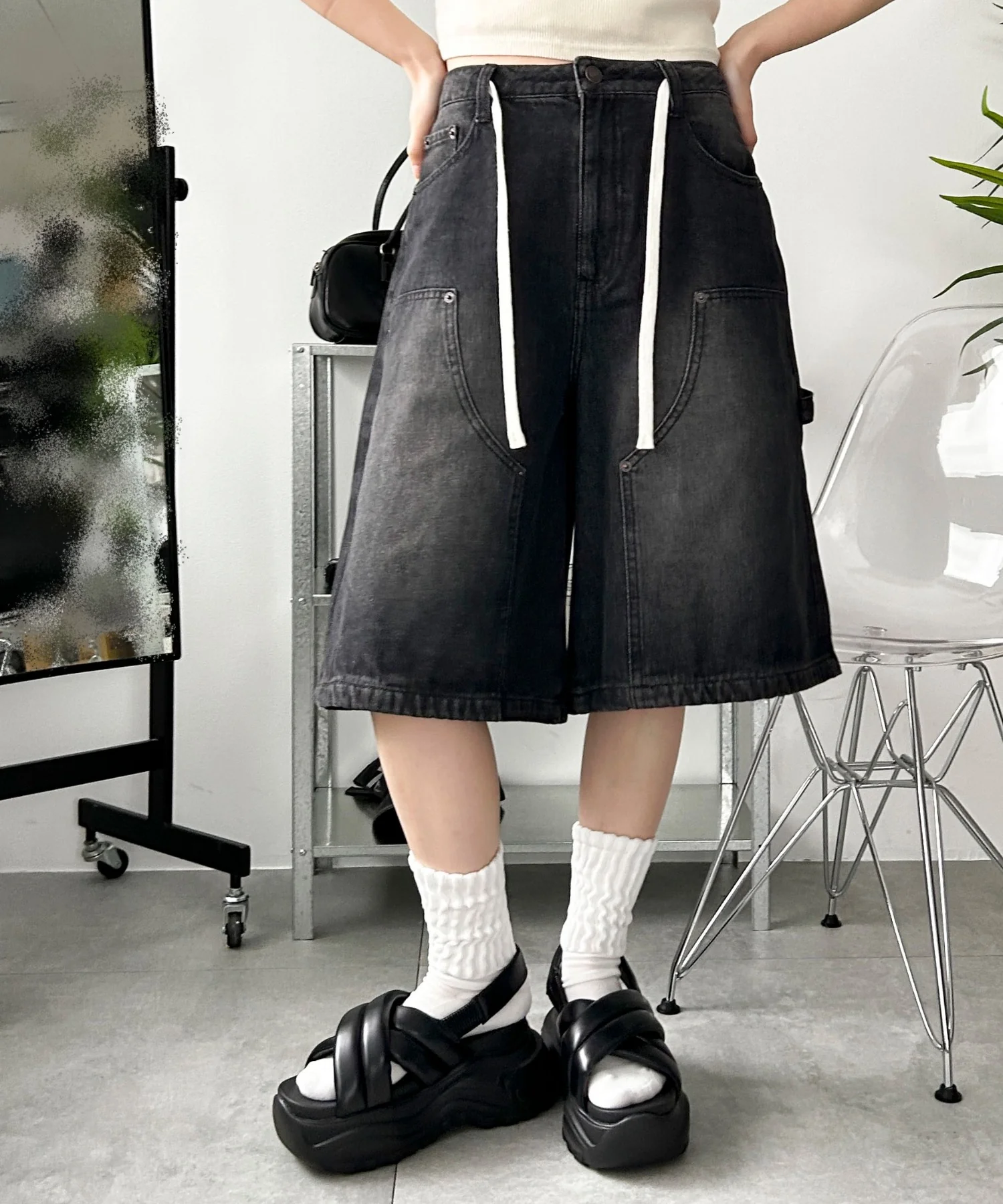 パテッドクロス厚底サンダル - Image 17