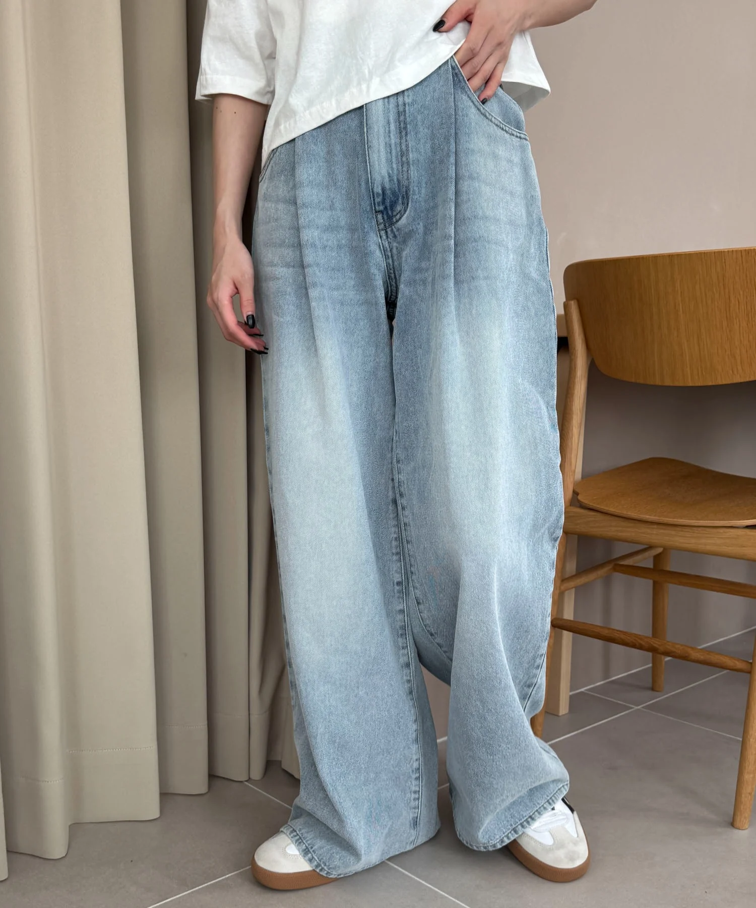 モチーフデニムタックパンツ - Image 14