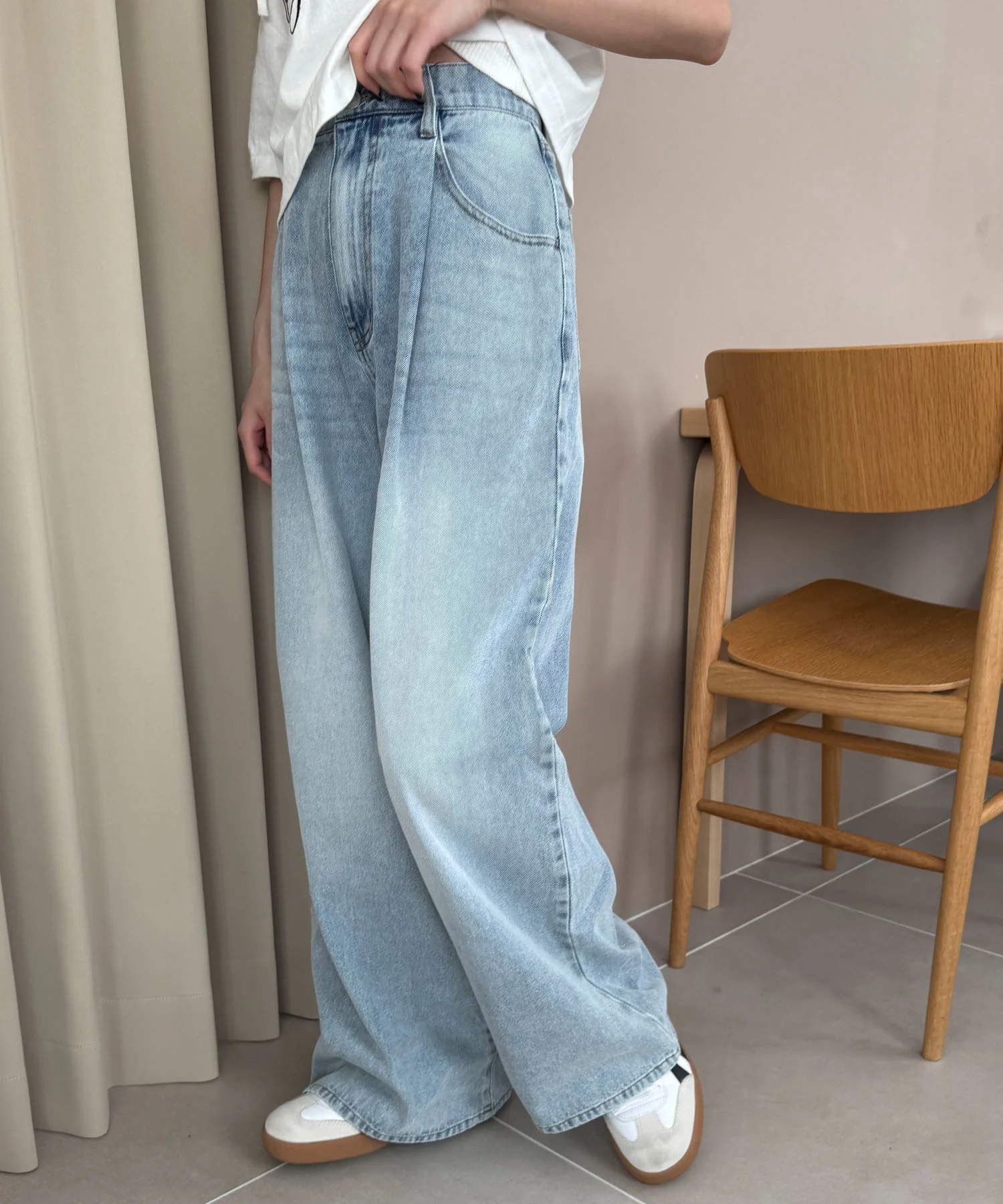 モチーフデニムタックパンツ - Image 16