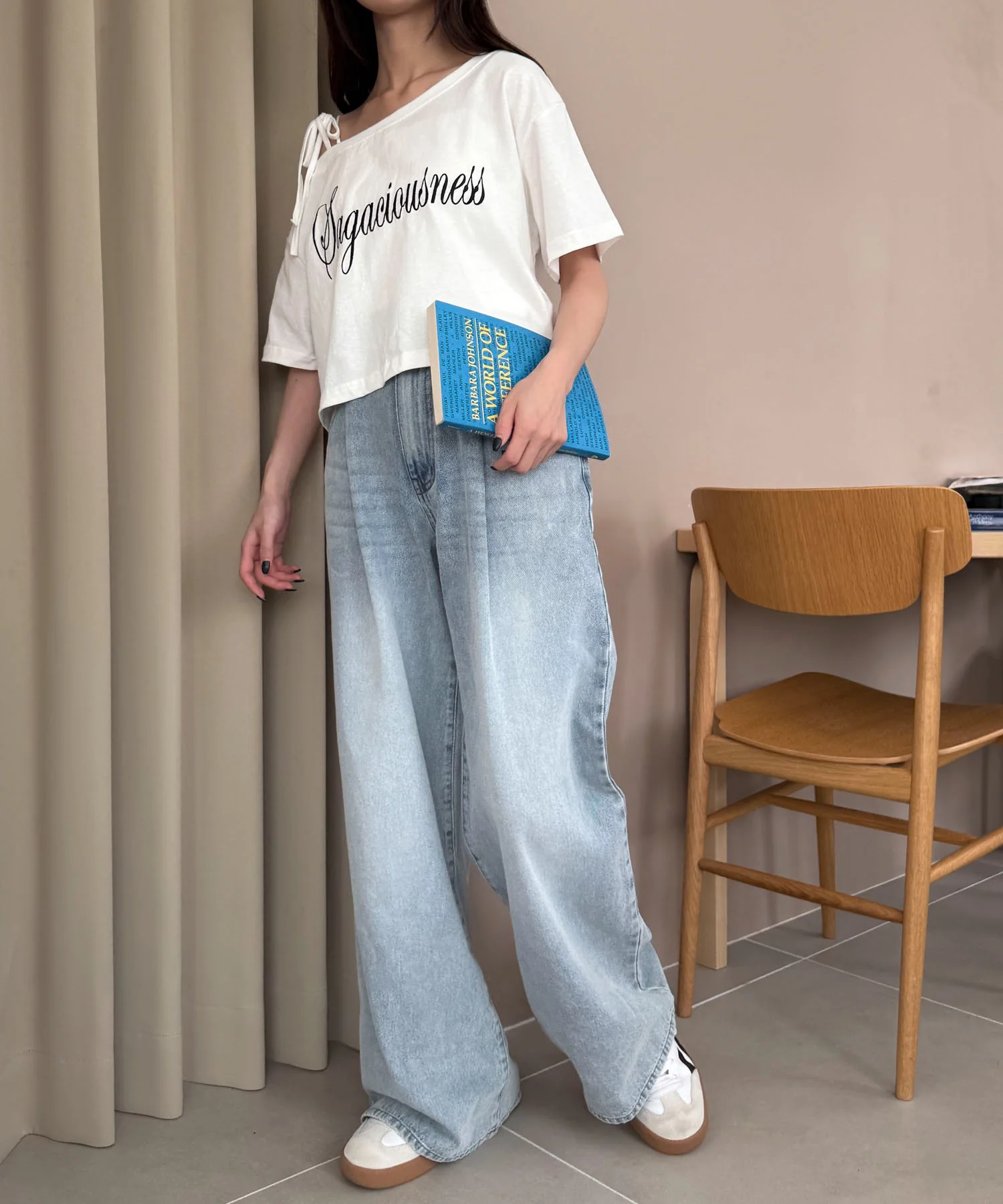 モチーフデニムタックパンツ - Image 20