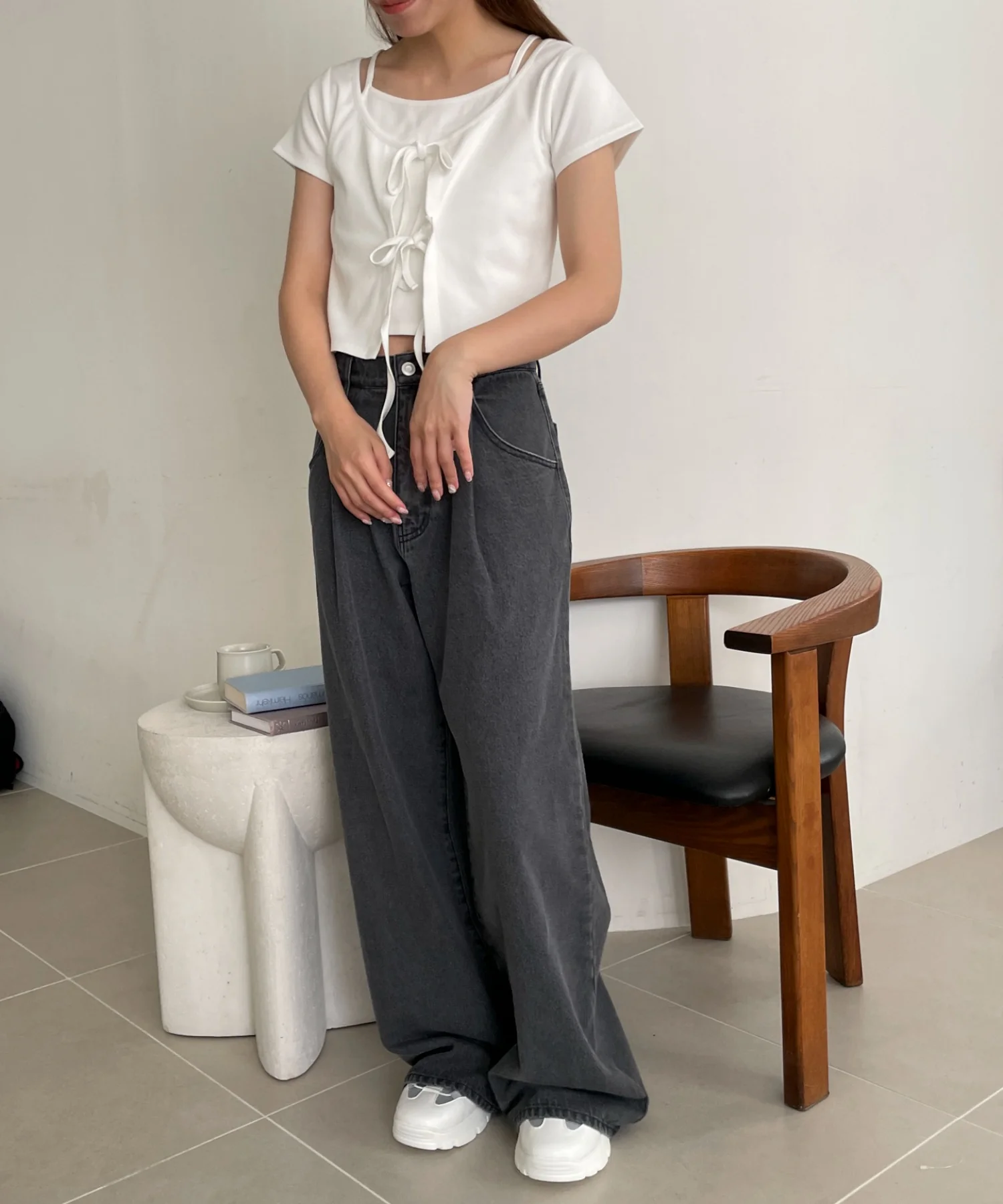 モチーフデニムタックパンツ - Image 29
