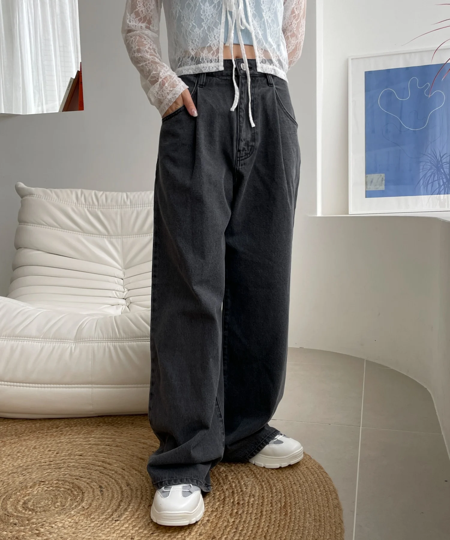 モチーフデニムタックパンツ - Image 32