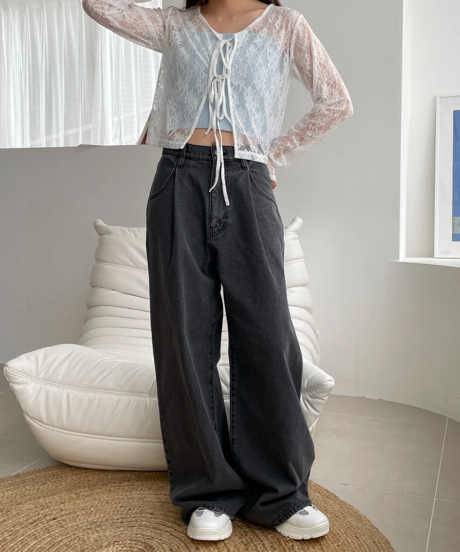 モチーフデニムタックパンツ - Image 8