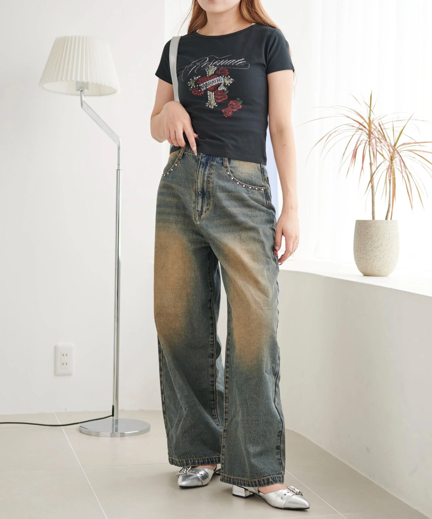 ロゴデニムバギーパンツ - Image 11