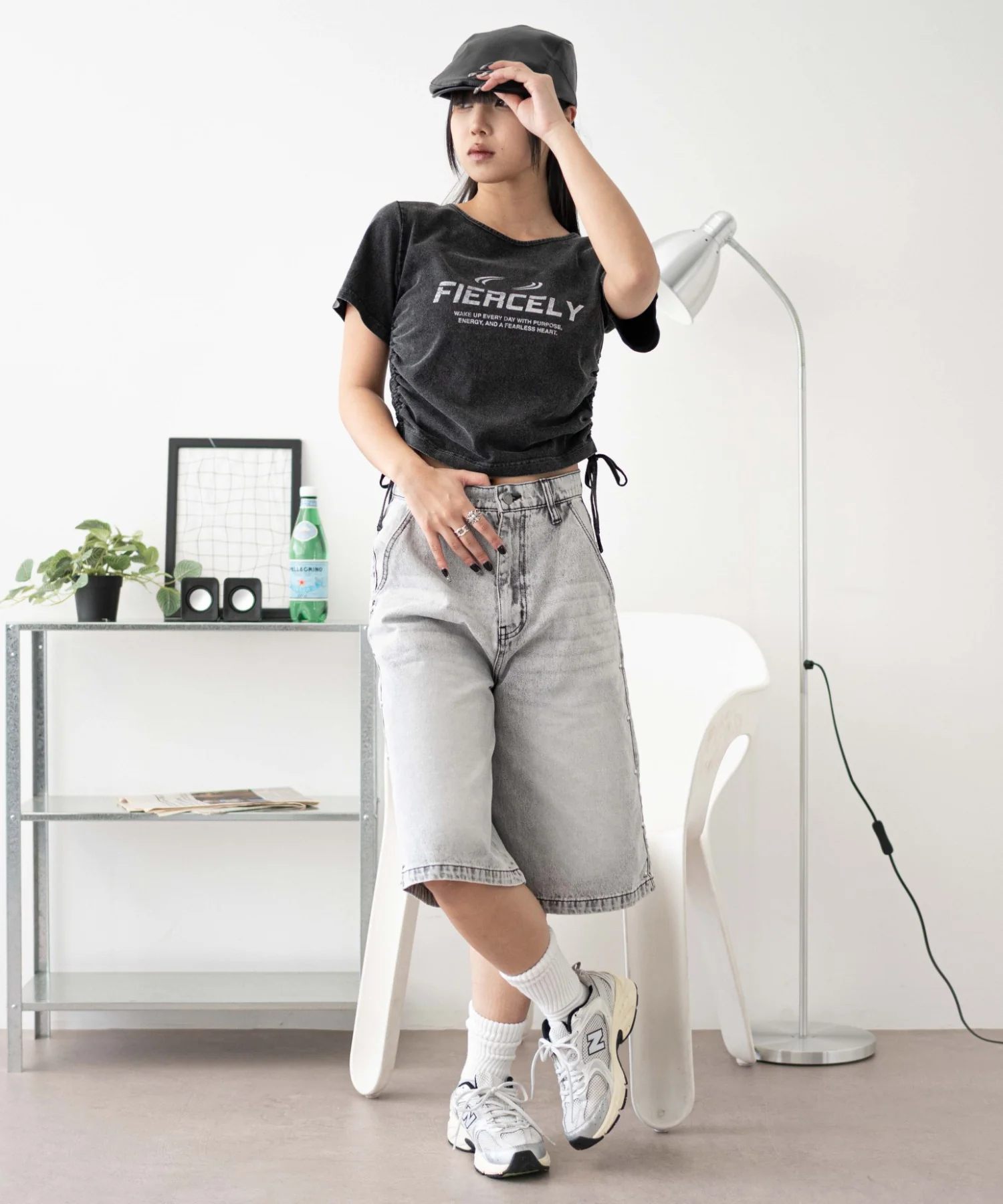 ロゴスタッズハーフパンツ - Image 15