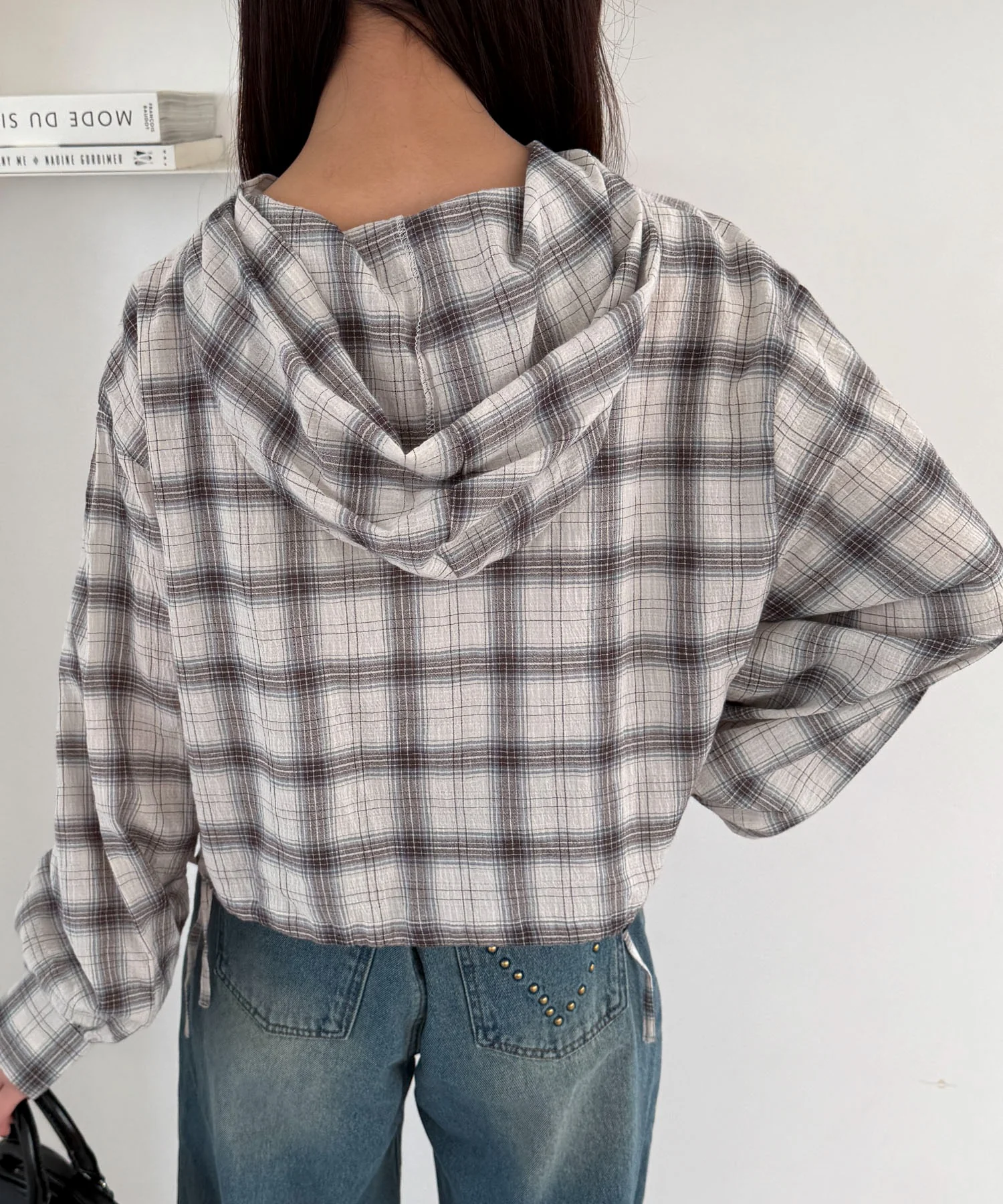 チェックショートフードシャツ - Image 18